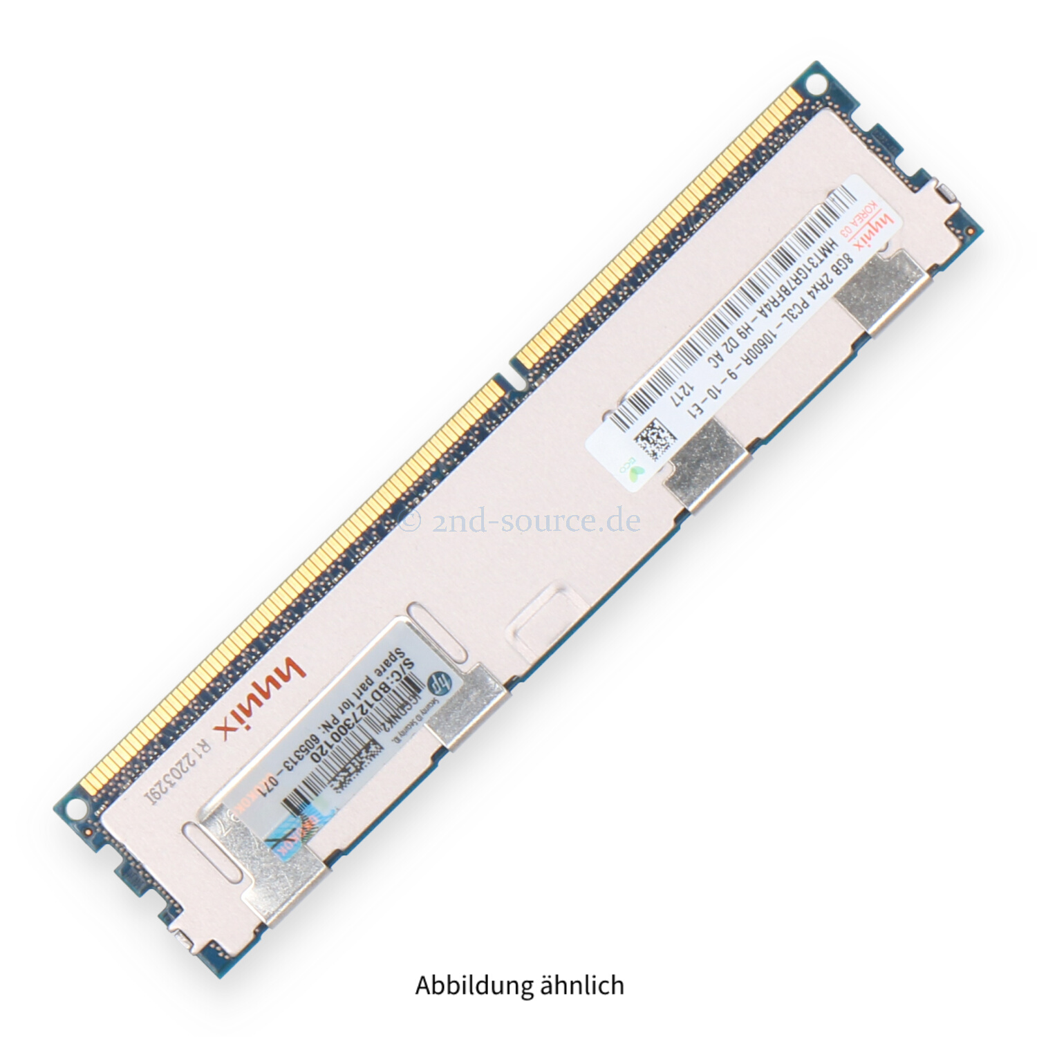 HPE 8GB PC3L-10600R DIMM Dual Rank (DDR3-1333) Registered ECC 604506-B21 605313-071 606427-001