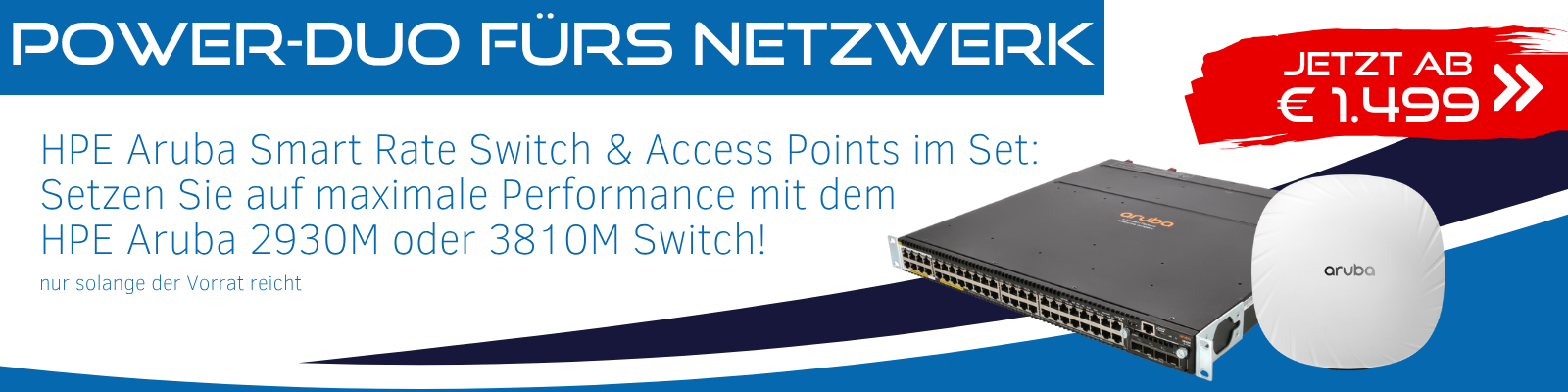 HPE Aruba Switch und Access Points zum Sonderpreis bei 2nd Source GmbH