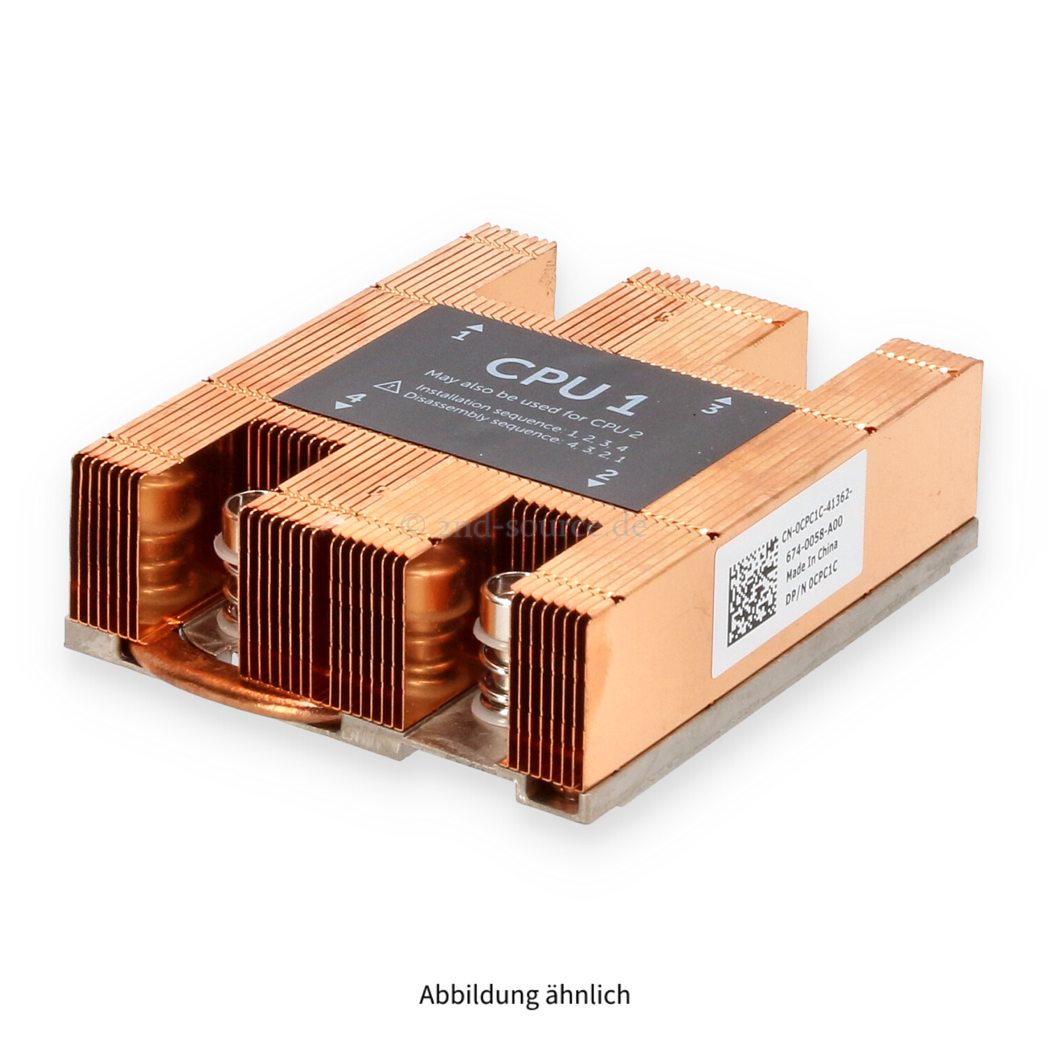 Dell Performance Heatsink CPU 1 86mm PowerEdge M630 CPC1C 0CPC1C