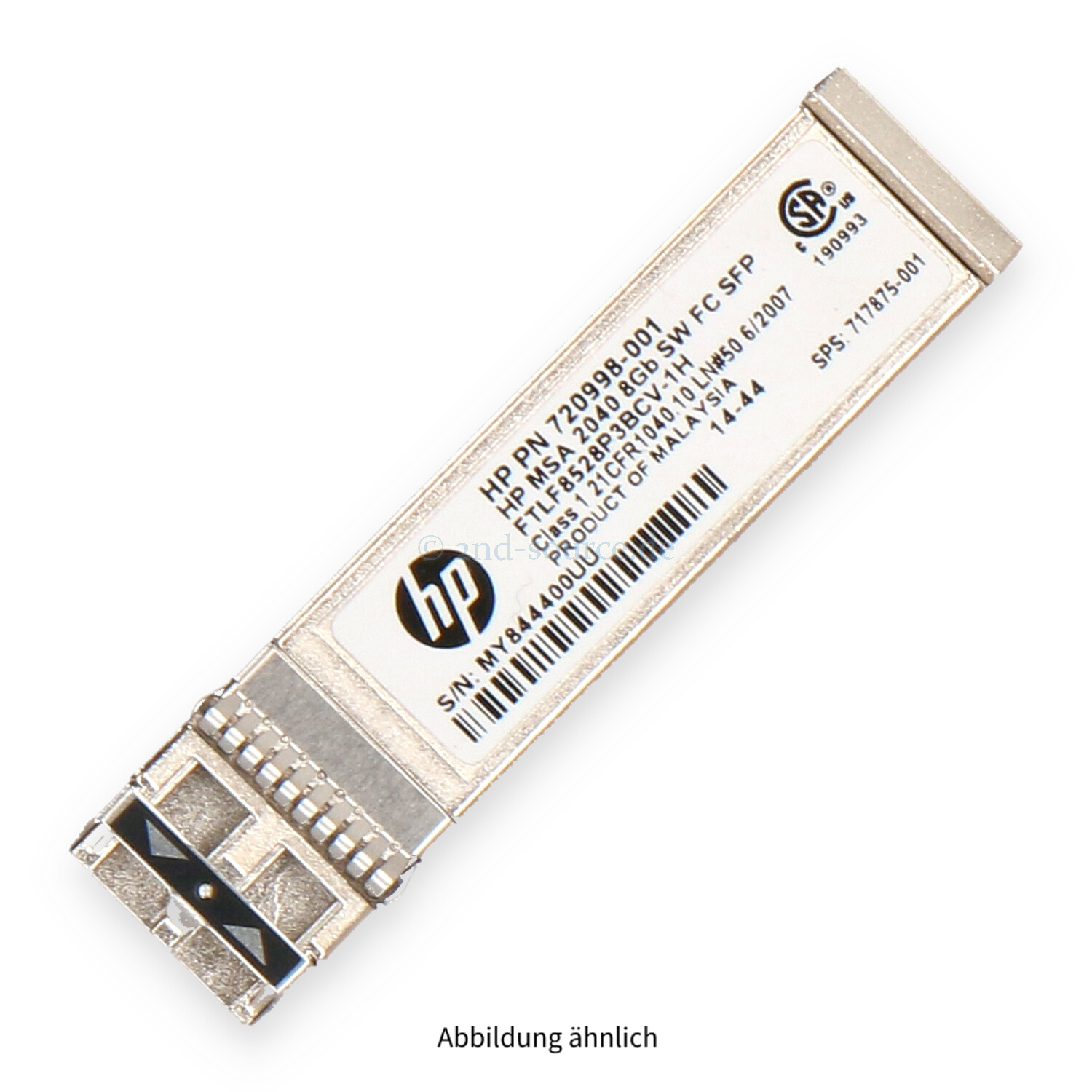 HPE 8GB Shortwave FC SFP Transceiver Module MSA 2040 717875-001 720998-001
