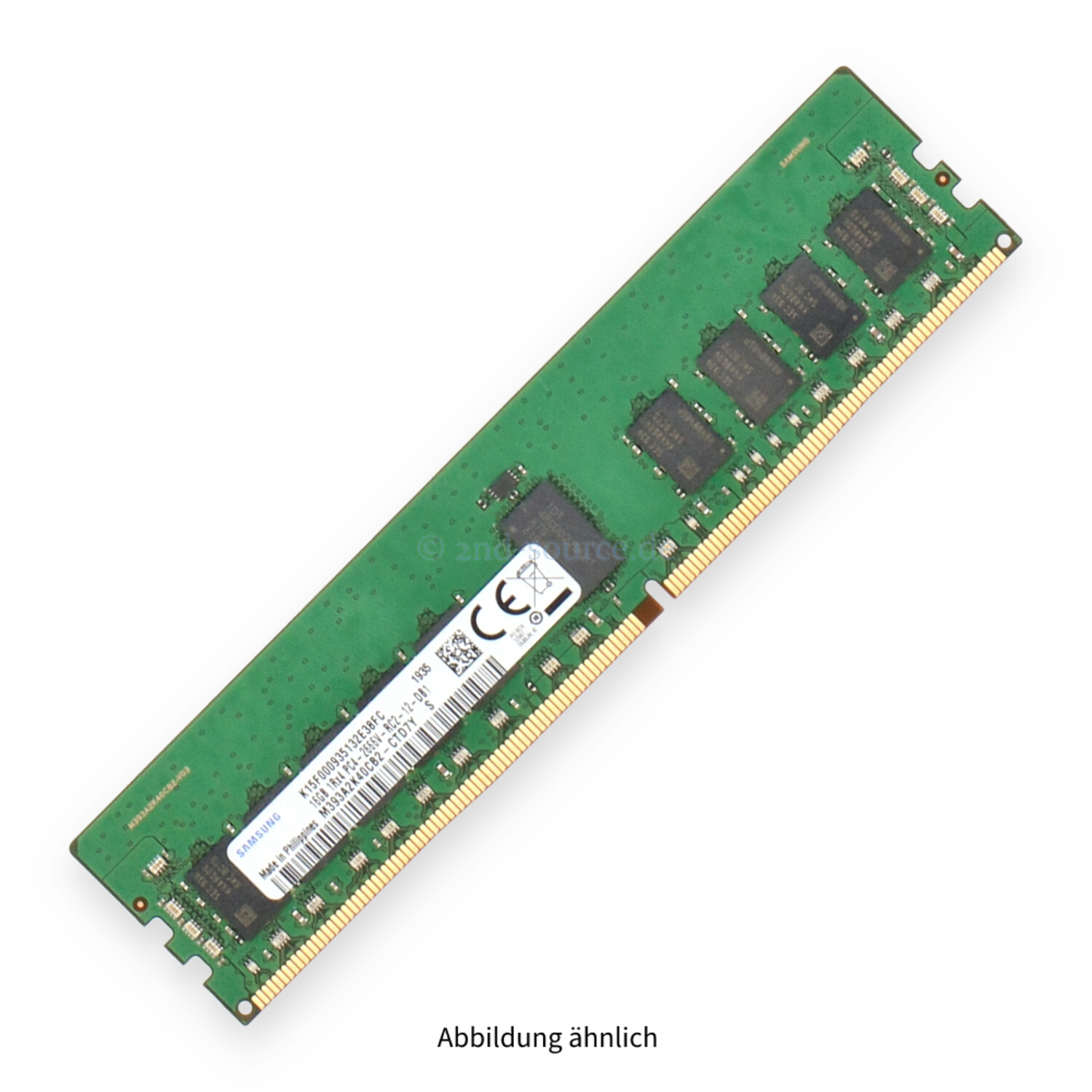 Samsung 16GB PC4-21300V-R DIMM Single Rank x4 (DDR4-2666) Registered ECC M393A2K40CB2-CTD