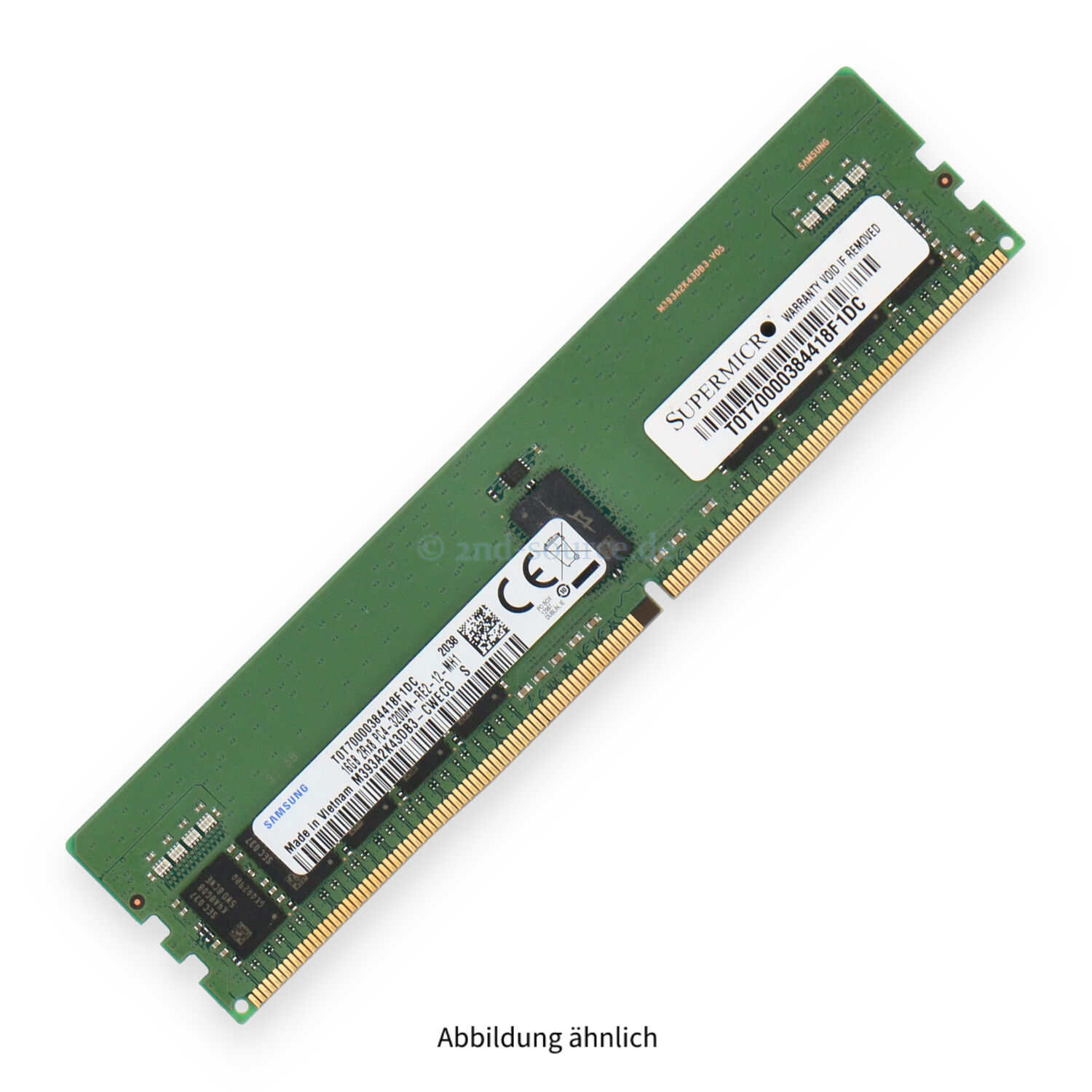 Supermicro 16GB PC4-25600AA-R DIMM Dual Rank x8 (DDR4-3200) Registered ECC MEM-DR416L-SL02-ER32