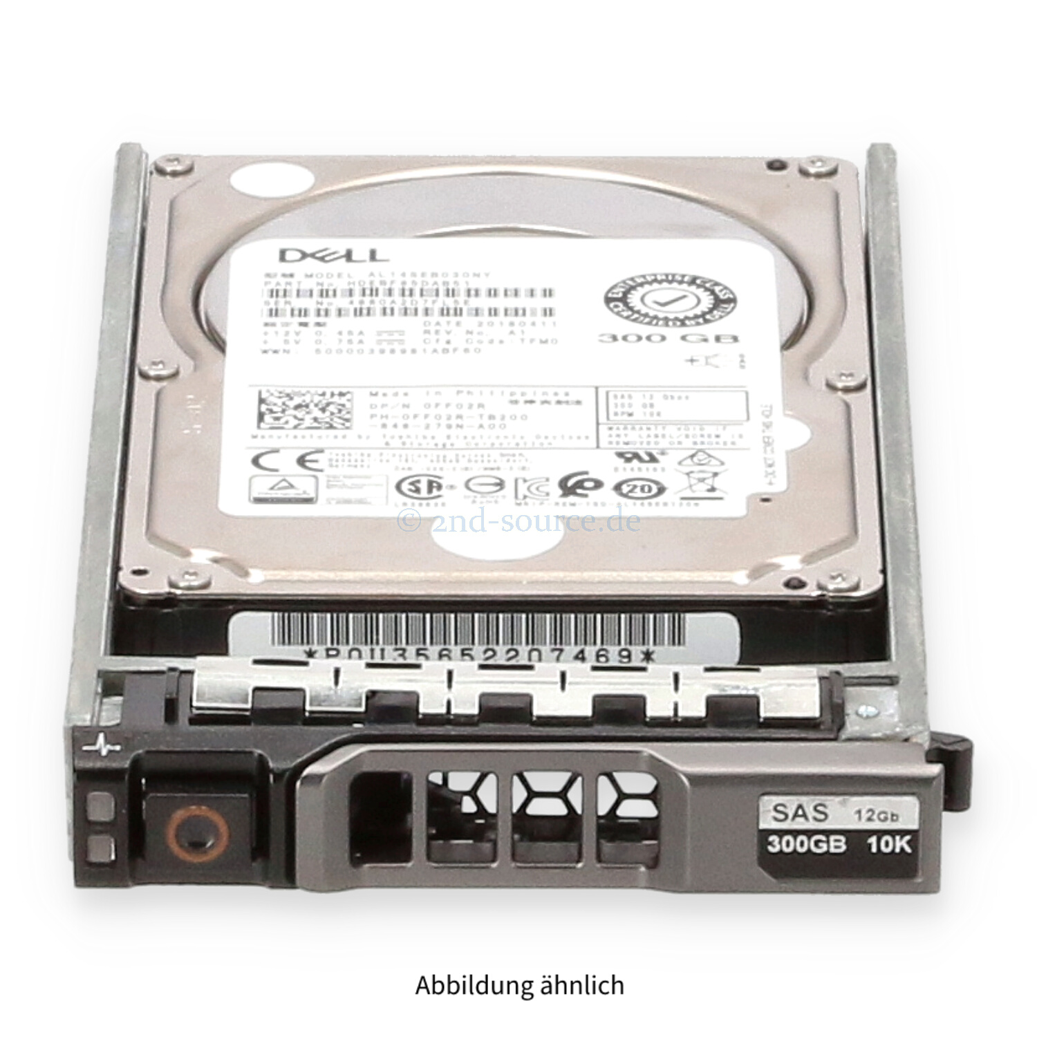 Dell 300GB 10k SAS 12G SFF HotPlug HDD FF02R 0FF02R