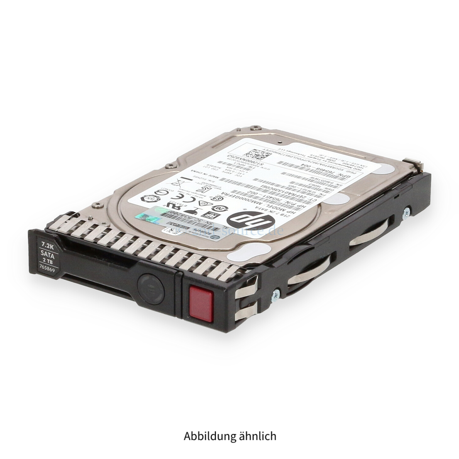 HPE 2TB 7.2k SATA 6G SFF Midline SC HotPlug HDD 765455-B21 765869-001