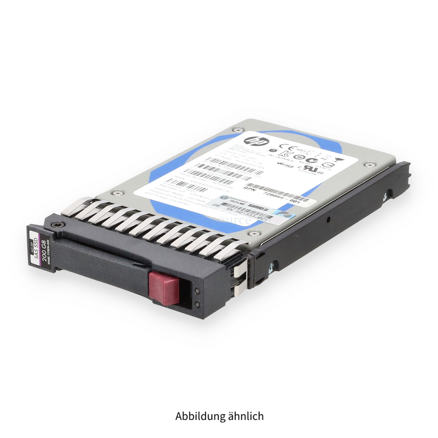 HPE MSA 200GB SAS 6G SFF HotPlug SSD C8R19A 717876-001