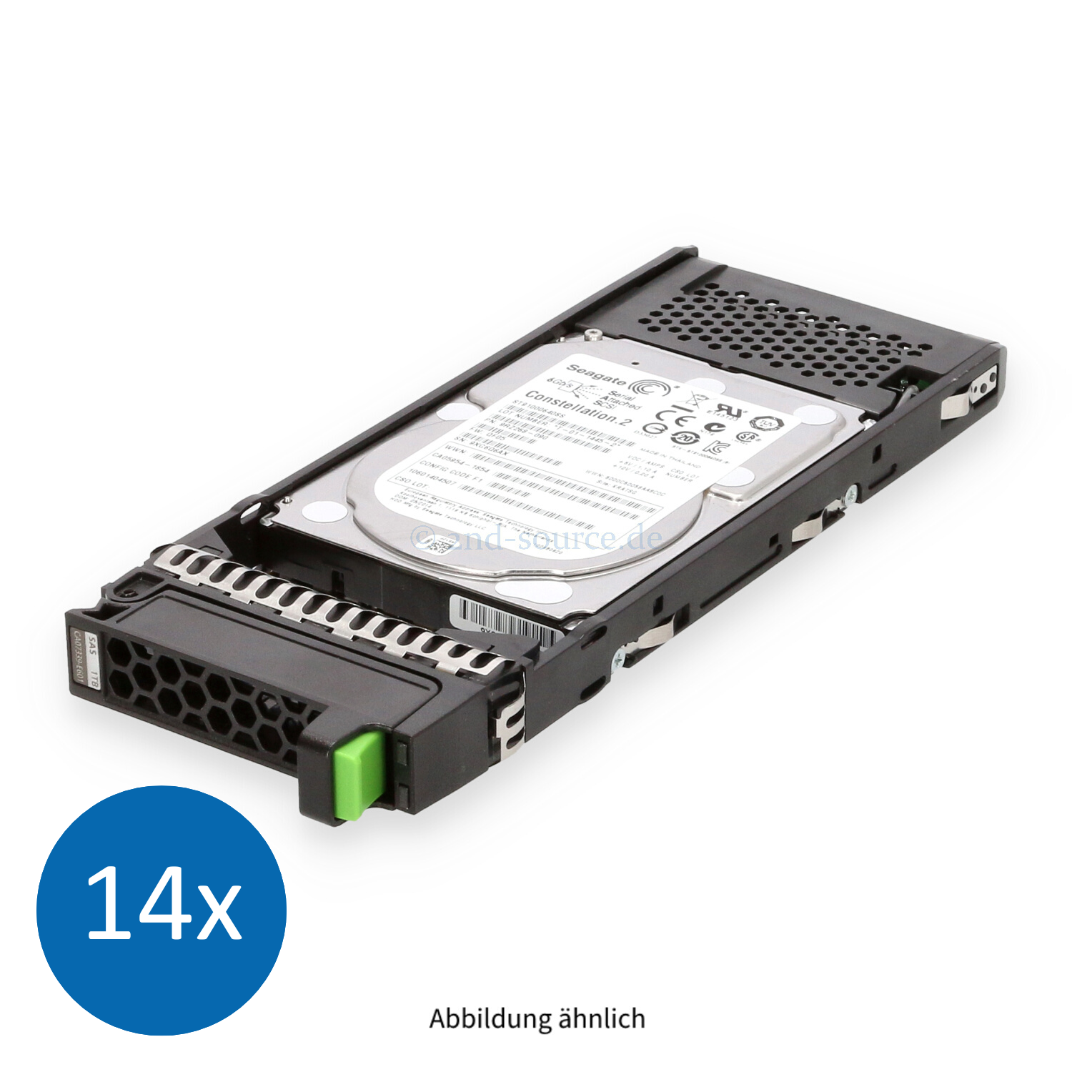 14x Fujitsu 1TB 7.2k SAS 6G SFF HotPlug HDD CA07339-E601 CA05954-1854