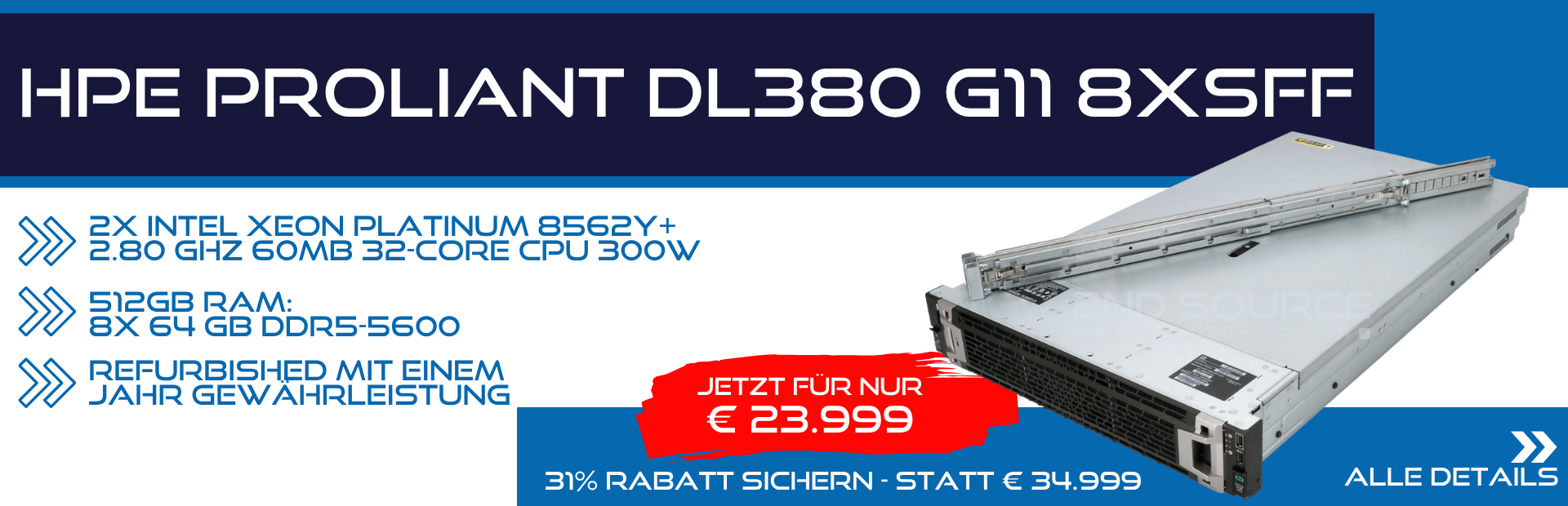 HPE DL380 G11 8xSFF Server