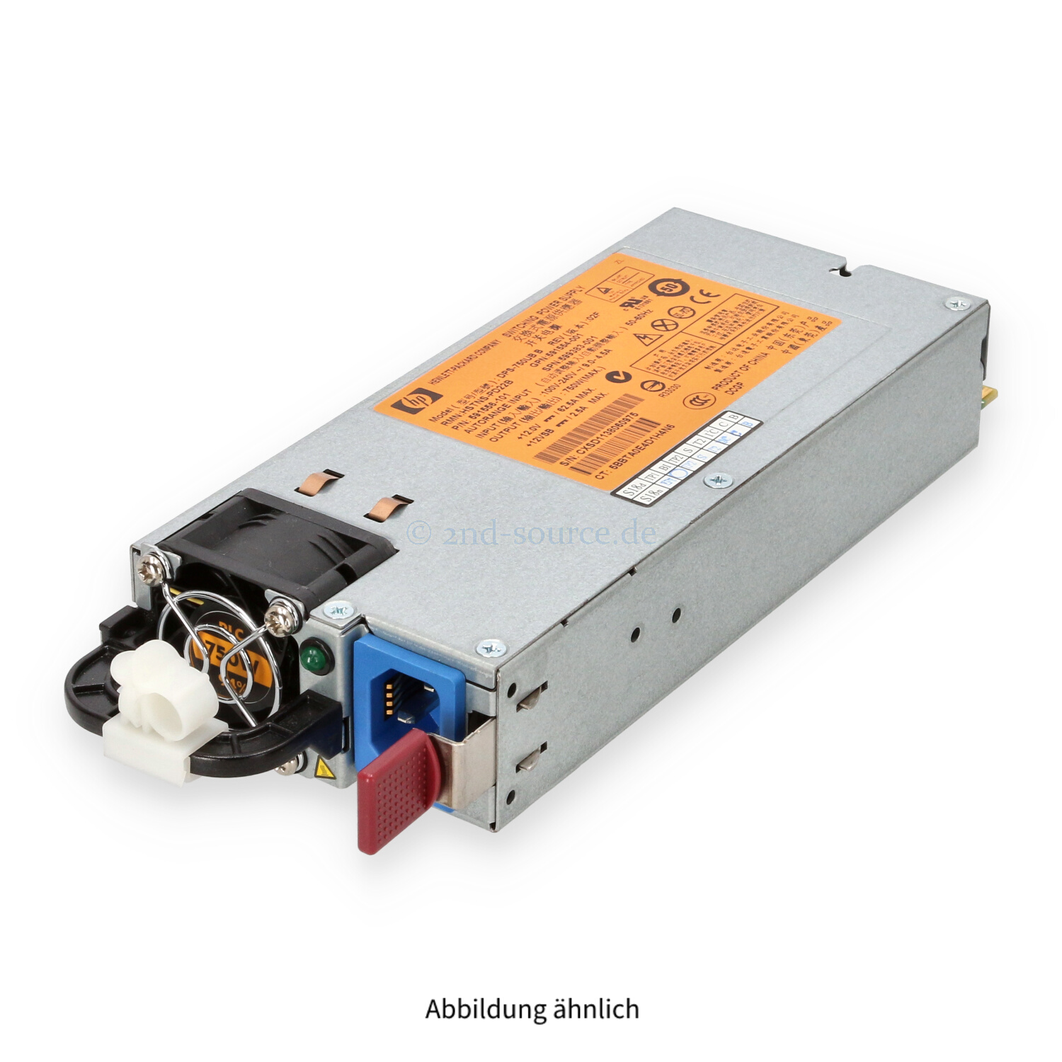 HPE 750W RPS HotPlug Power Supply 593831-B21 599383-001 HPE 750W RPS HotPlug Power Supply 593831-B21 599383-001