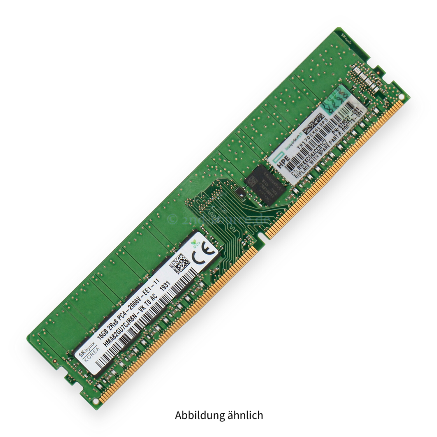 HPE 16GB PC4-21300V-E DIMM Dual Rank x8 (DDR4-2666) Unbuffered ECC 879507-B21 P06773-001 879527-091