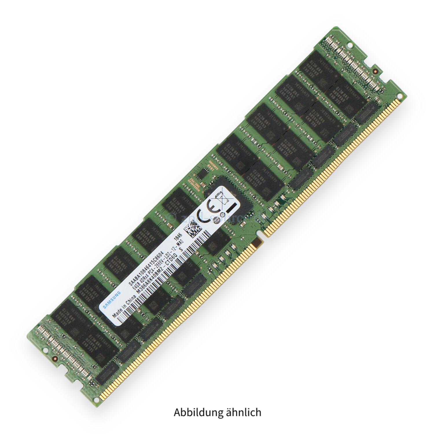 Samsung 64GB PC4-21300V-L DIMM Quad Rank x4 (DDR4-2666) Registered ECC M386A8K40BM2-CTD