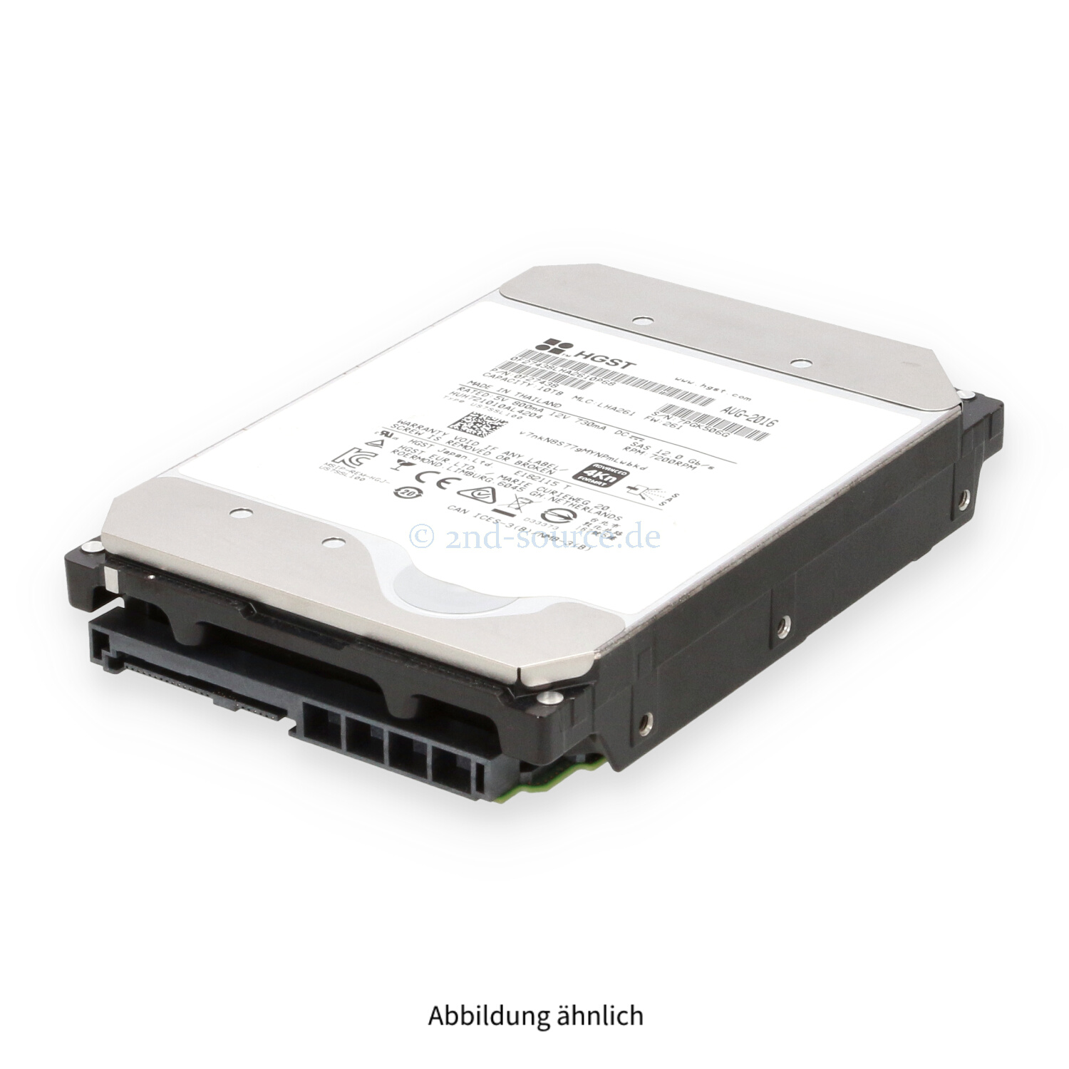 HGST 10TB 7.2k SAS 12G LFF HDD HUH721010AL4204 0F27438