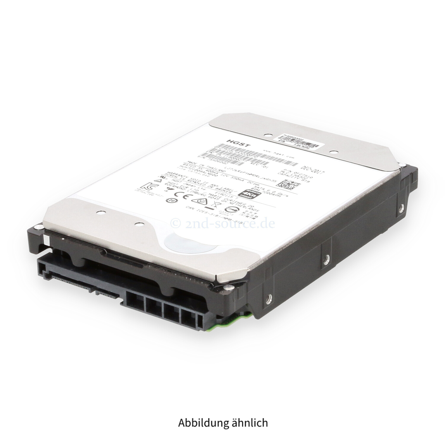 HGST 8TB 7.2k SATA 6G LFF HDD HUH721008ALN600 0F27510 HGST 8TB 7.2k SATA 6G LFF HDD HUH721008ALN600 0F27510