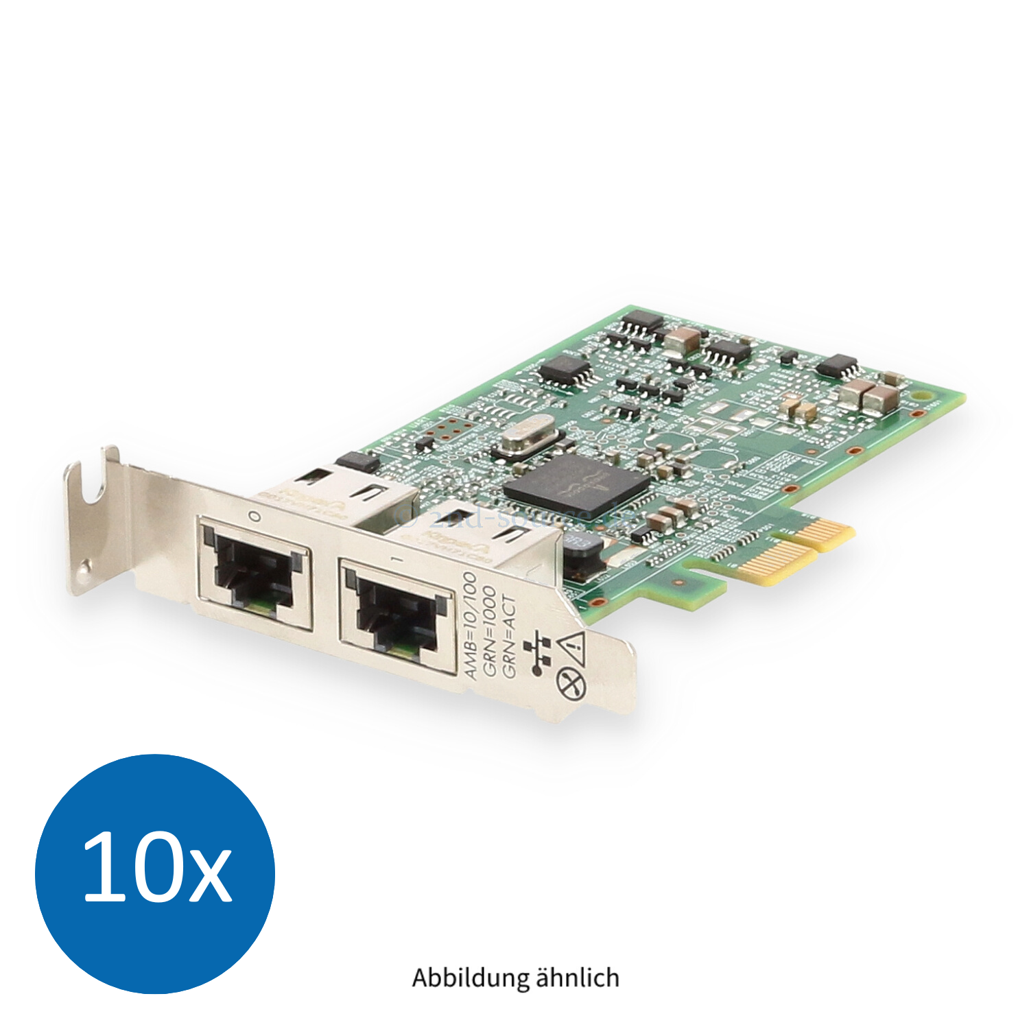 10x HPE 332T 2x RJ-45 1GbE PCIe Server Ethernet Adapter Low Profile 615732-B21 616012-001