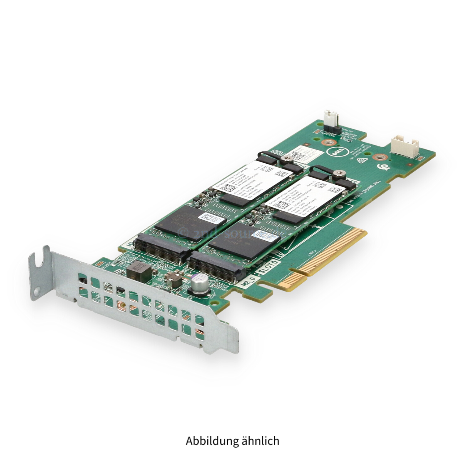 Dell BOSS 2x 120GB M.2 Solid State Storage Adapter PCIe Low Profile 2MFVD 02MFVD