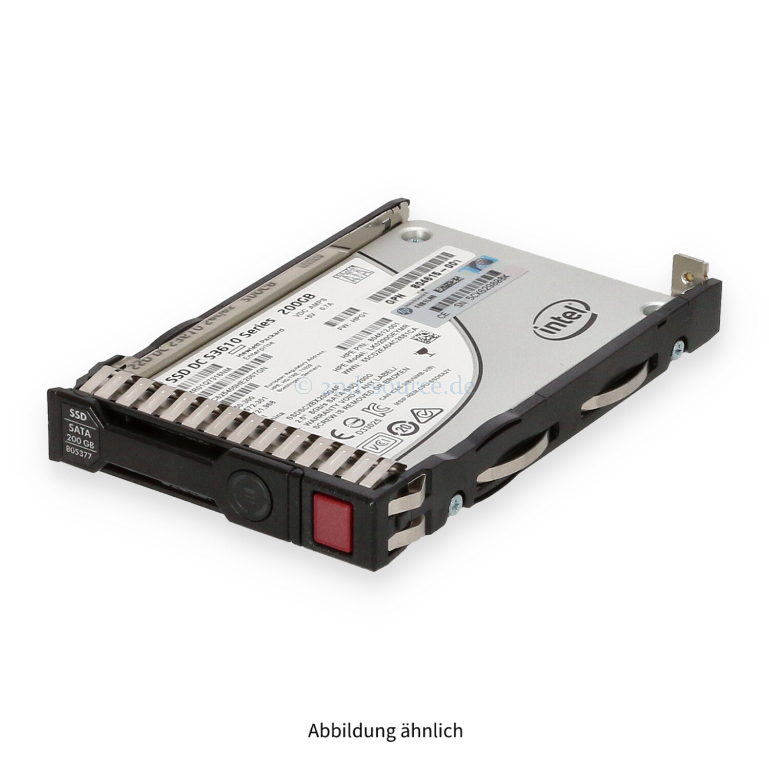 HPE 200GB SATA 6G SFF Mixed Use SC HotPlug SSD 804613-B21 805377-001