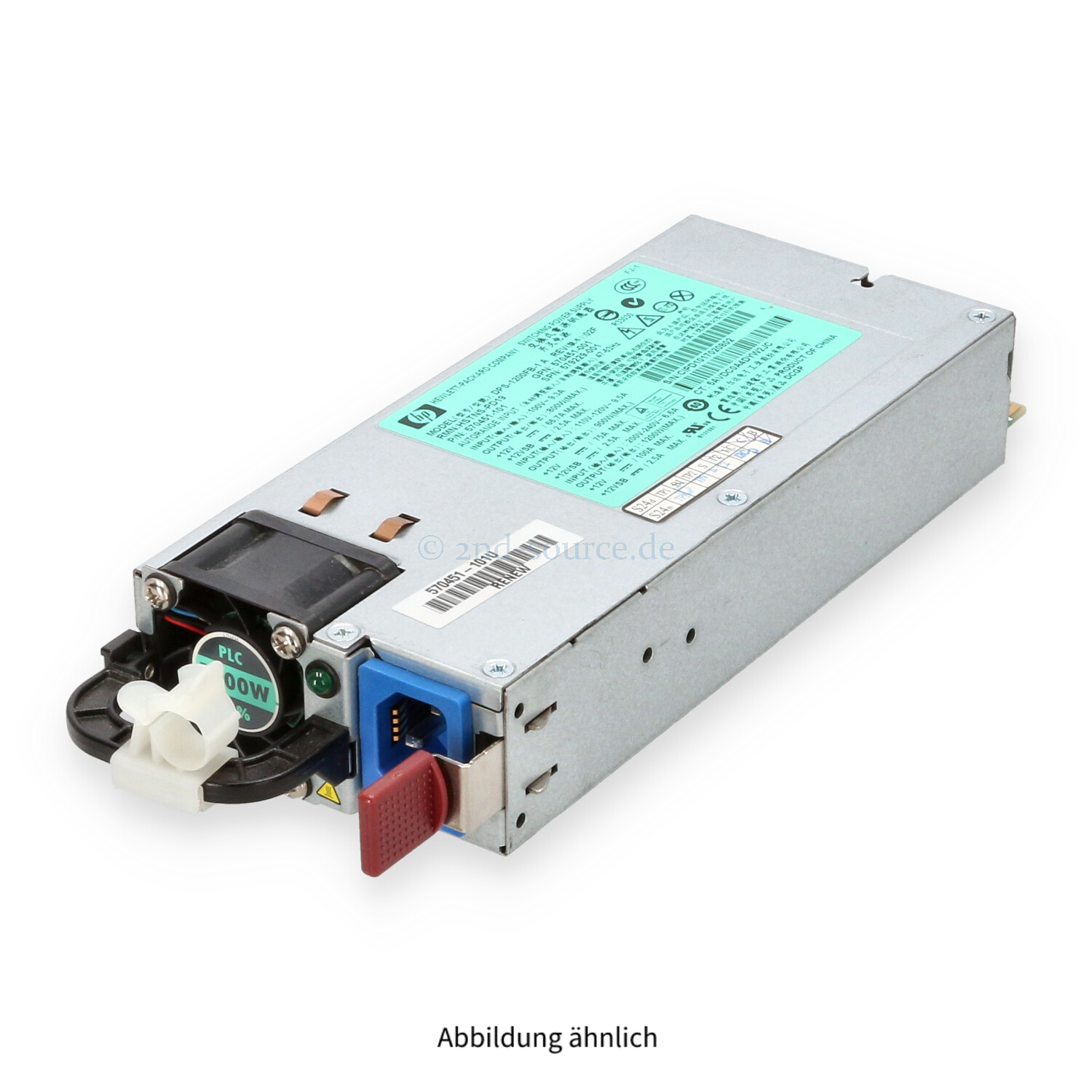 HPE 1200W HotPlug Power Supply 578322-B21 579229-001 HPE 1200W HotPlug Power Supply 578322-B21 579229-001