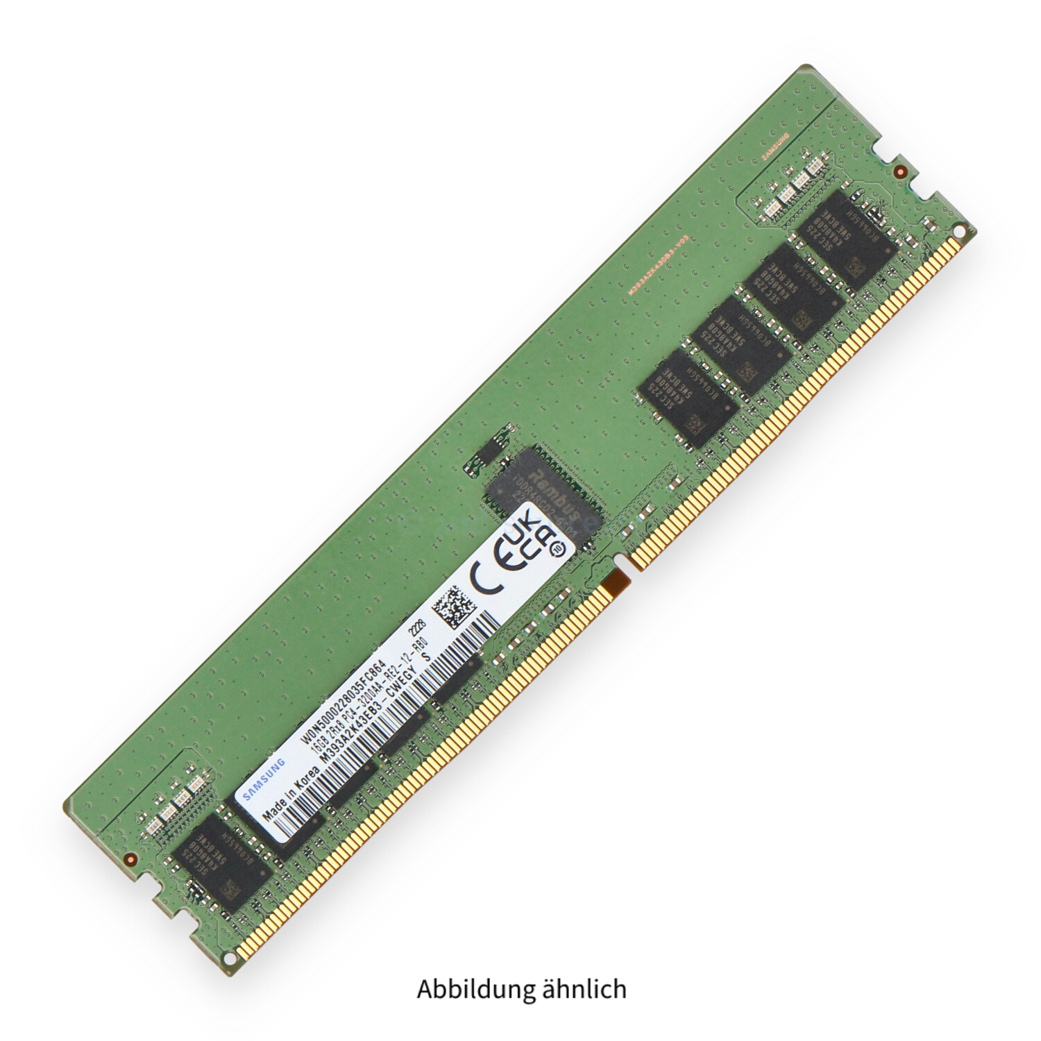 Samsung 16GB PC4-25600AA-R DIMM Dual Rank x8 (DDR4-3200) Registered ECC M393A2K43EB3-CWE
