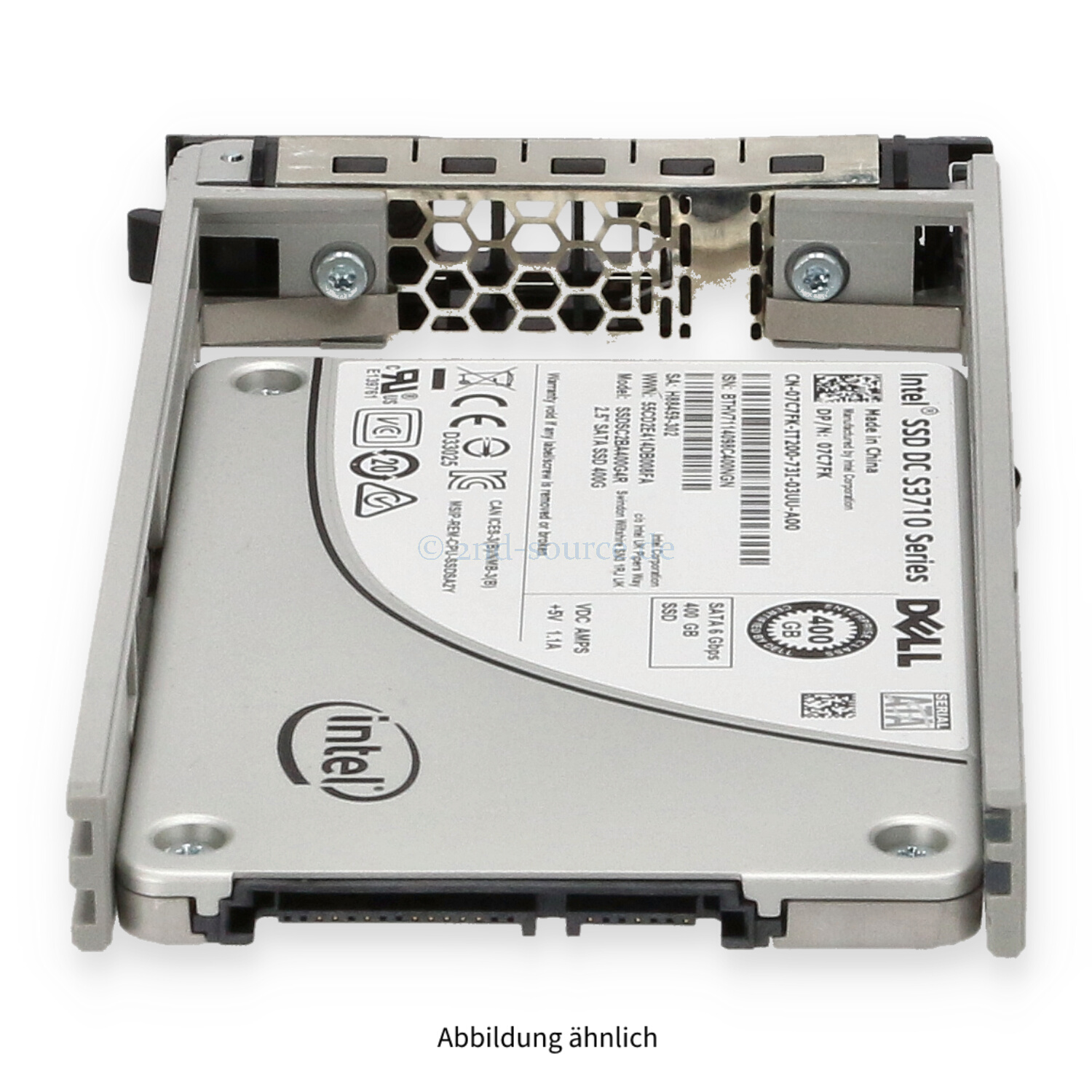 Dell 400GB SATA 6G SFF Write Intensive HotPlug SSD 7C7FK 07C7FK