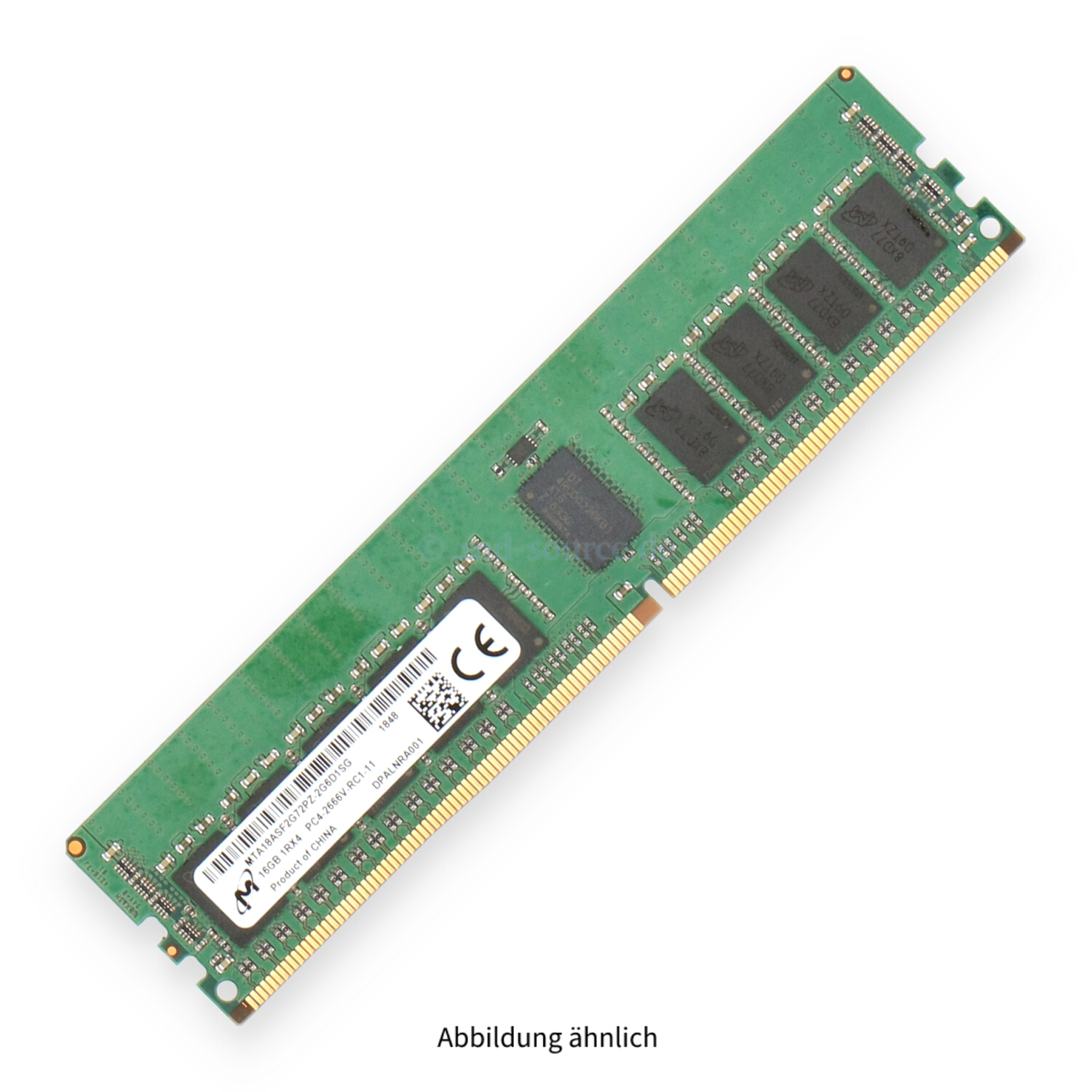 Micron 16GB PC4-21300V-R DIMM Single Rank x4 (DDR4-2666) Registered ECC MTA18ASF2G72PZ-2G6D1