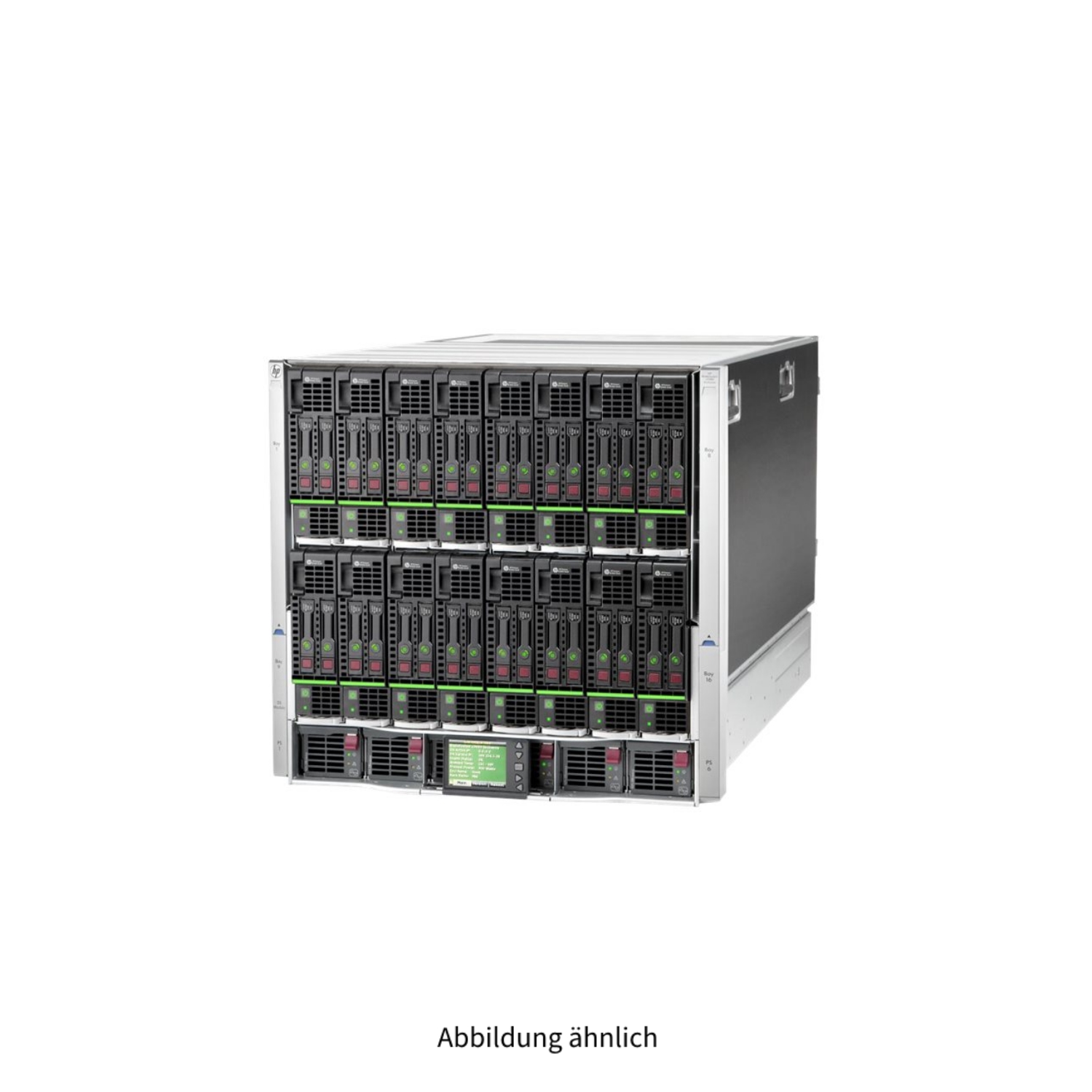 HPE BLc7000 G3 Blade Center inkl. 16x HPE BL460c G10 P204i-b/1GB 536FLB 2x Heatsink CTO Server 2x Onboard Admin Module 6x PSU Rackkit