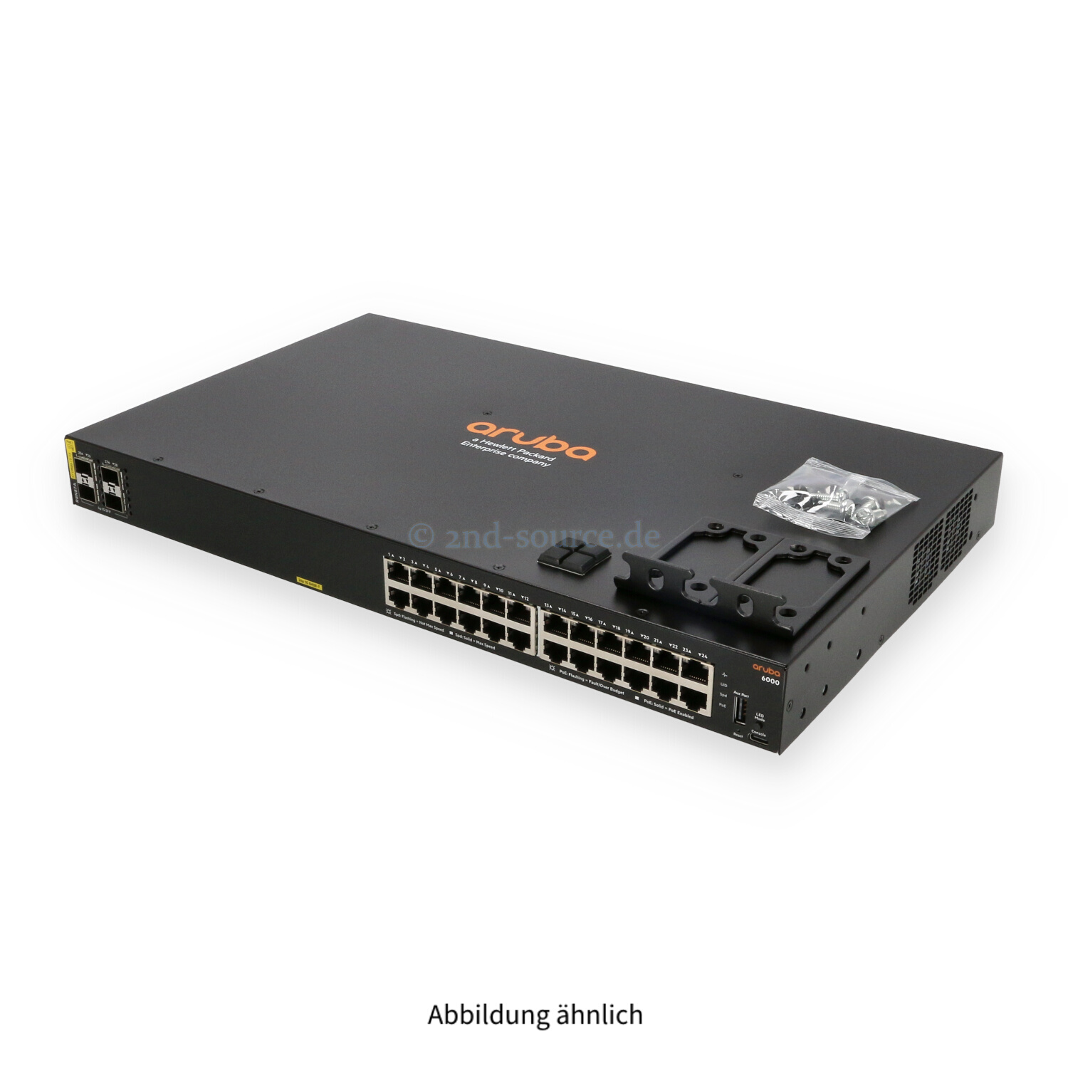 HPE Aruba 6000 24x 1GbE PoE+ 4x SFP 1GbE Managed Switch R8N87A#ABB R8N87A R8N87-61001