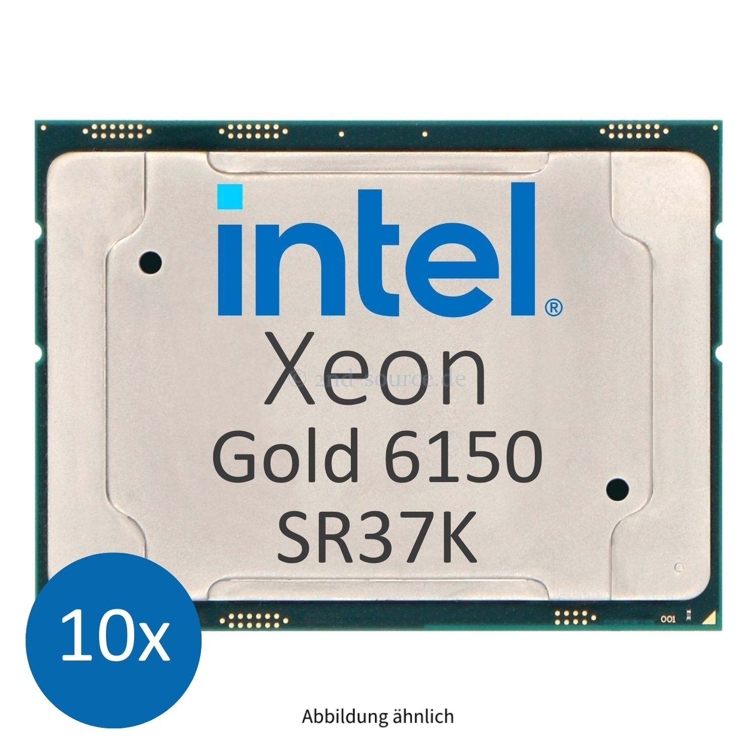 10x Intel Xeon Gold 6150 2.70GHz 24.75MB 18-Core CPU 165W SR37K CD8067303328000