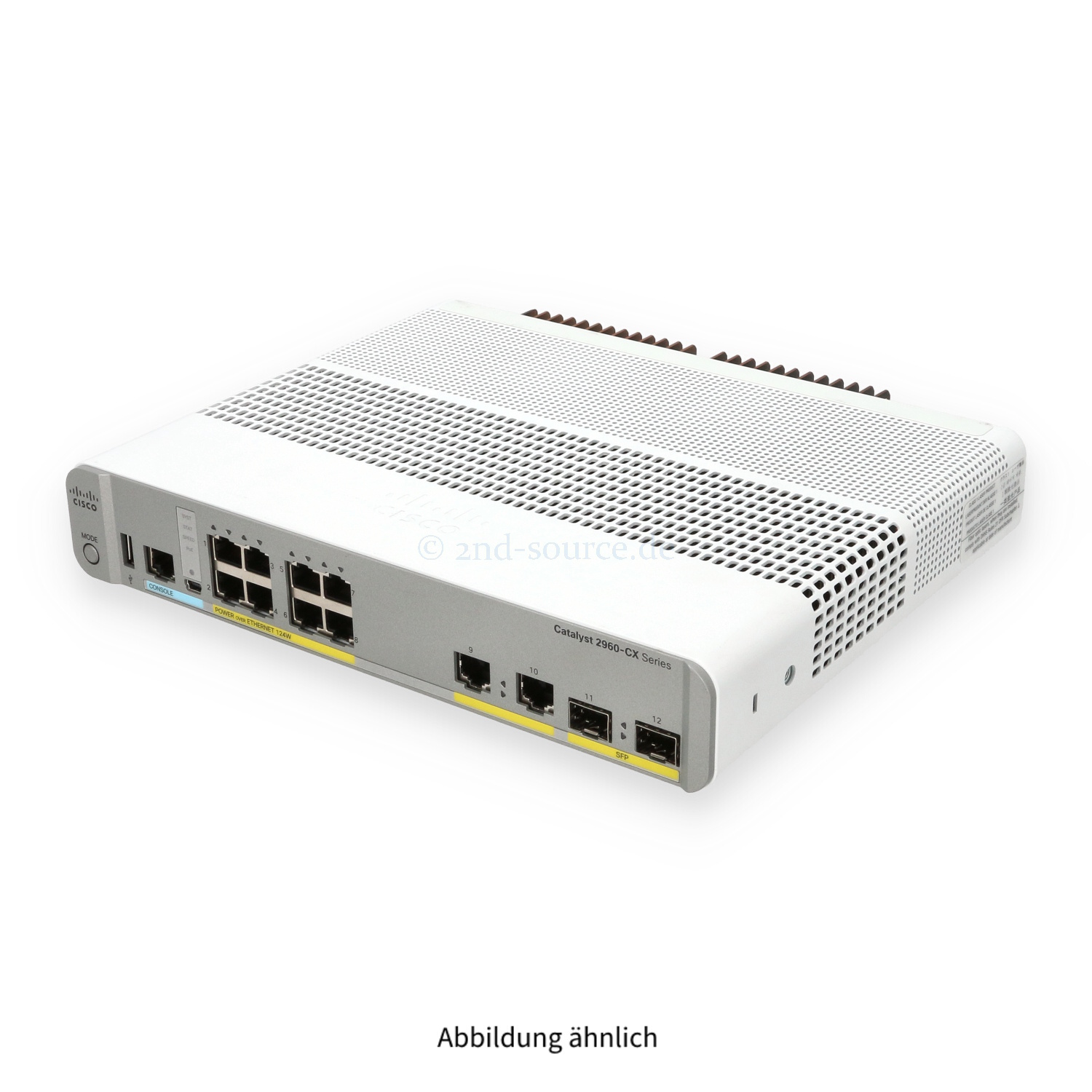 Cisco Catalyst 2960-CX 8x RJ-45 1GbE PoE+ 2x RJ-45 1GbE 2x SFP 1GbE Switch WS-C2960CX-8PC-L 68-100568-01