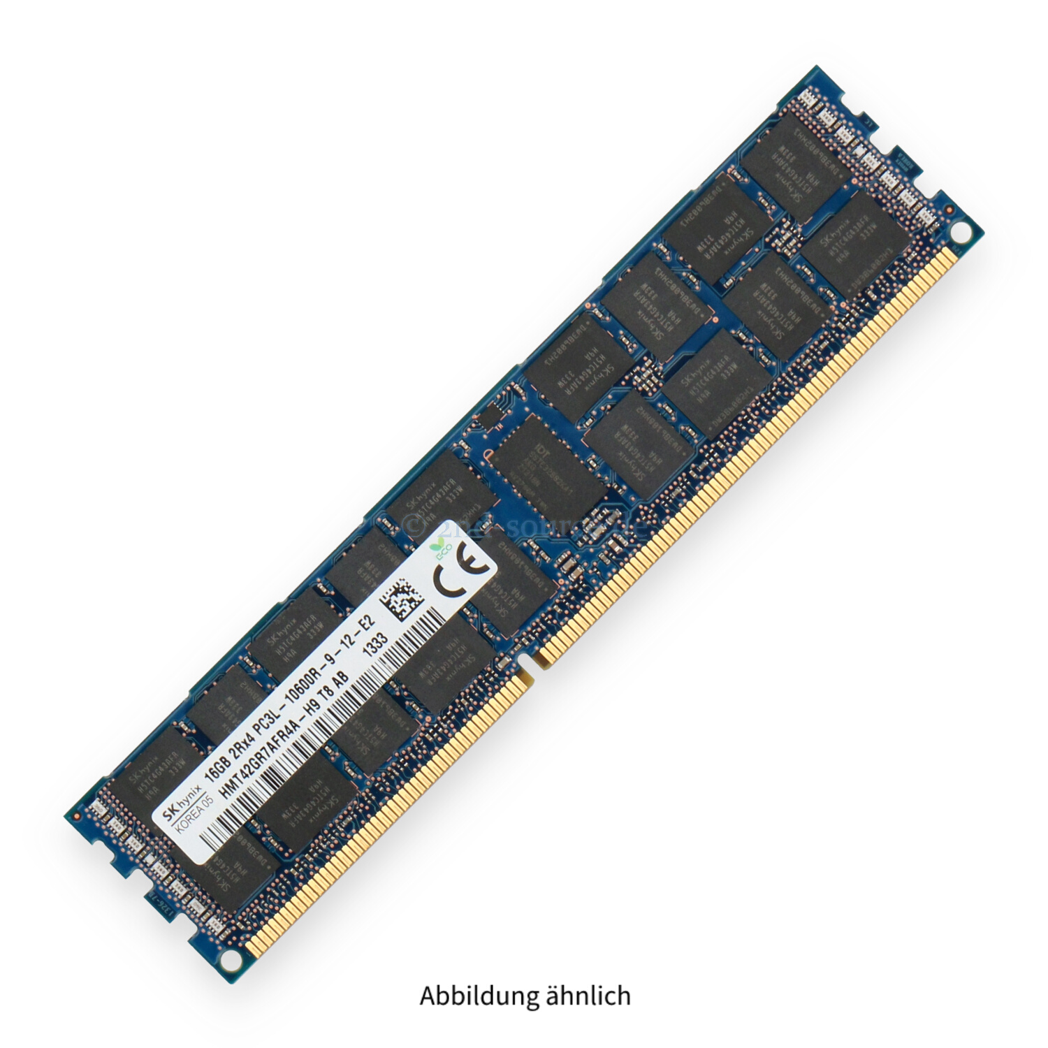 Hynix 16GB PC3L-10600R DIMM Dual Rank x4 (DDR3-1333) Registered ECC HMT42GR7AFR4A-H9