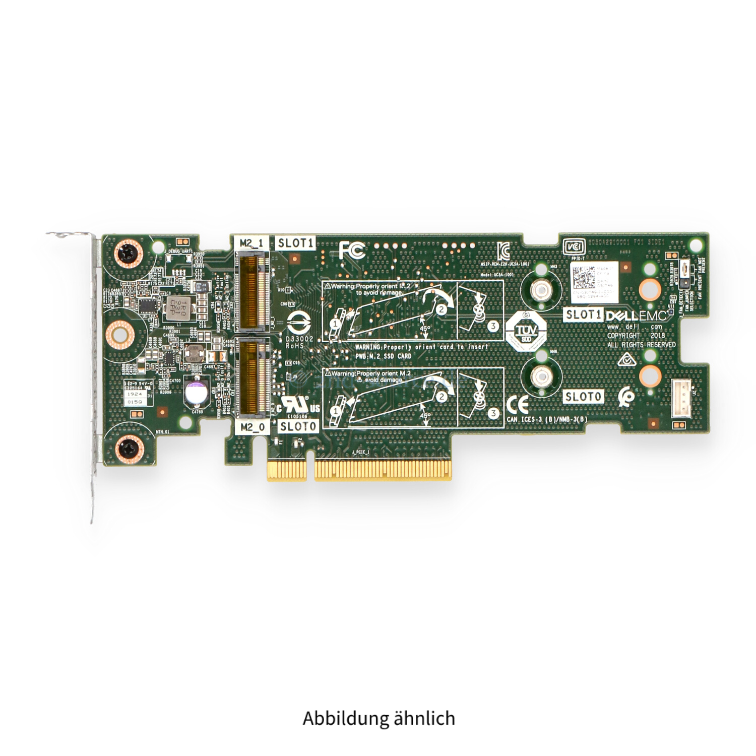 Dell BOSS M.2 Solid State Storage Adapter PCIe Low Profile 3JT49 03JT49
