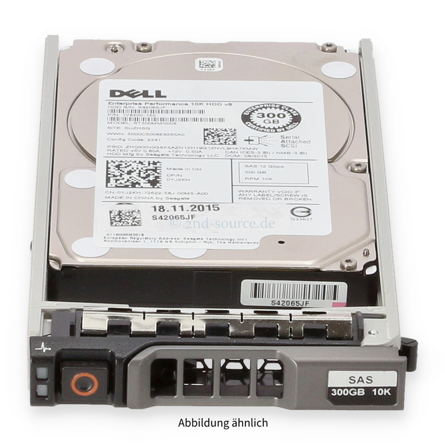 Dell 300GB 10K SAS 12G SFF HotPlug HDD YJ2KH 0YJ2KH