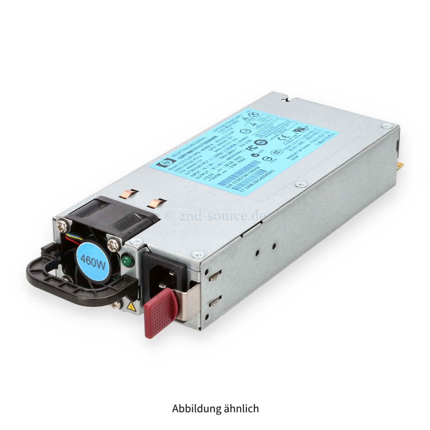 HPE 460W HotPlug Power Supply 503296-B21 511777-001 HPE 460W HotPlug Power Supply 503296-B21 511777-001
