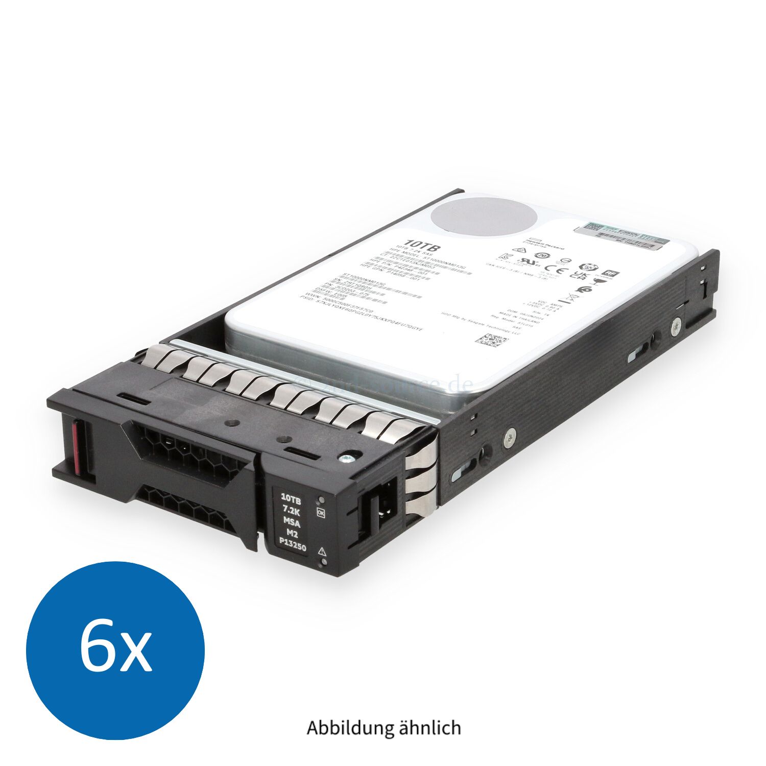 6x HPE 10TB 7.2k SAS 12G LFF HotPlug HDD MSA 2060 2062 R0Q70A R0Q60A P13250-001 P42348-001 P14058-001