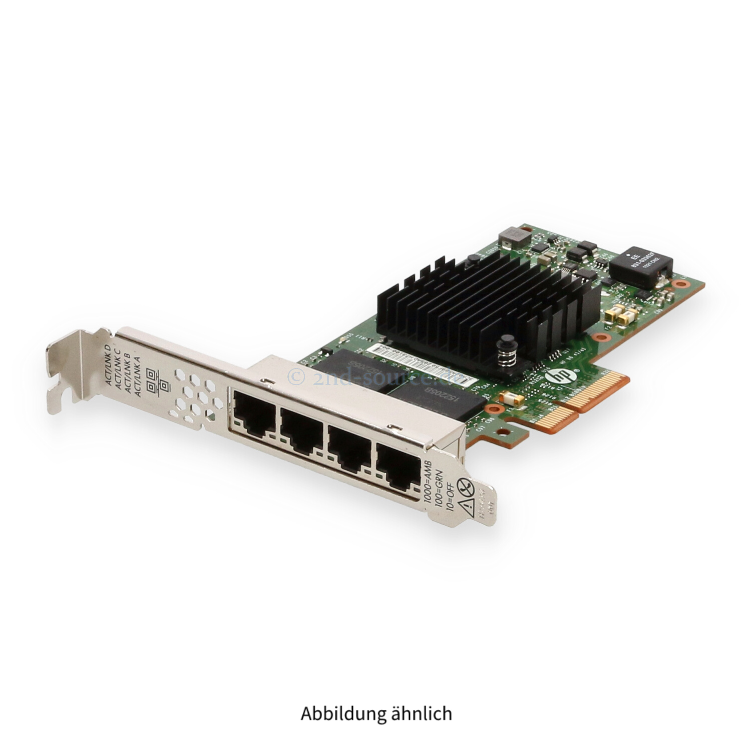 HPE 366T 4x RJ-45 1GbE PCIe Server Ethernet Adapter High Profile 811546-B21 816551-001 HPE 366T 4x RJ-45 1GbE PCIe Server Ethernet Adapter High Profile 811546-B21 816551-001