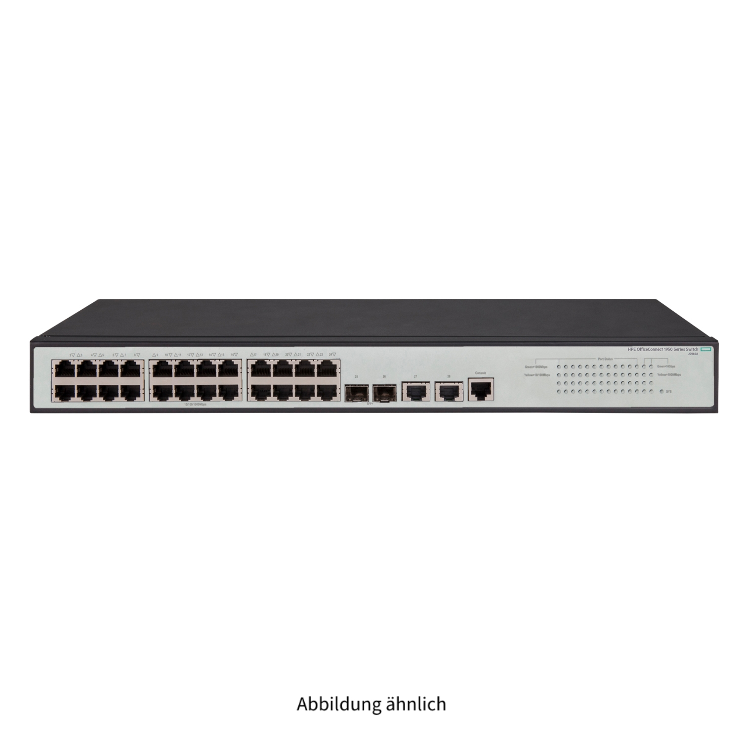 HPE OfficeConnect 1950-24G-SFP+ 24x 1000Base-T + 2x 10GBase-T 2x SFP+ Managed Switch JG960A