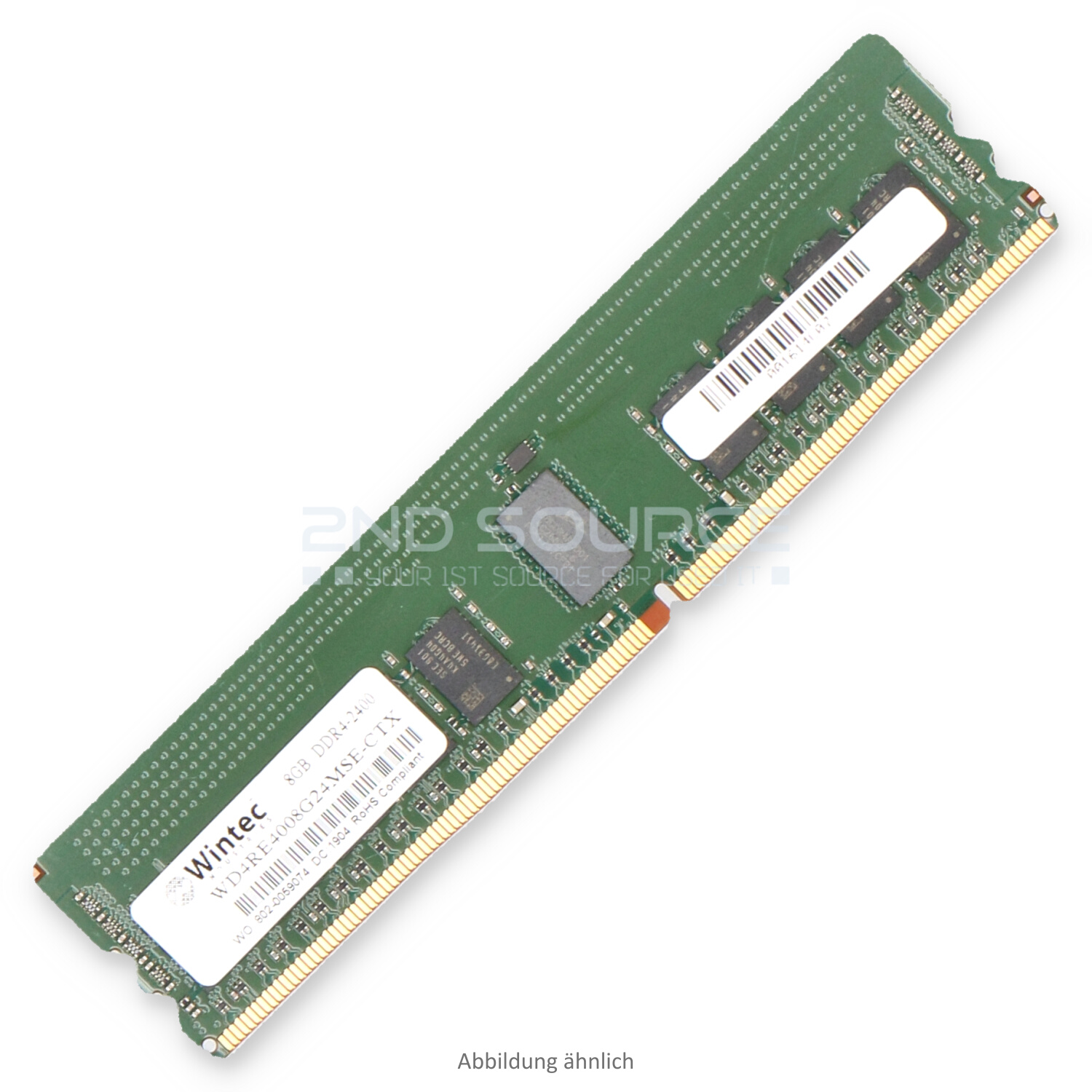 Wintec 8GB PC4-19200R RDIMM Single Rank x8 (DDR4-2400) Registered ECC WD4RE4008G24MSE-CTX