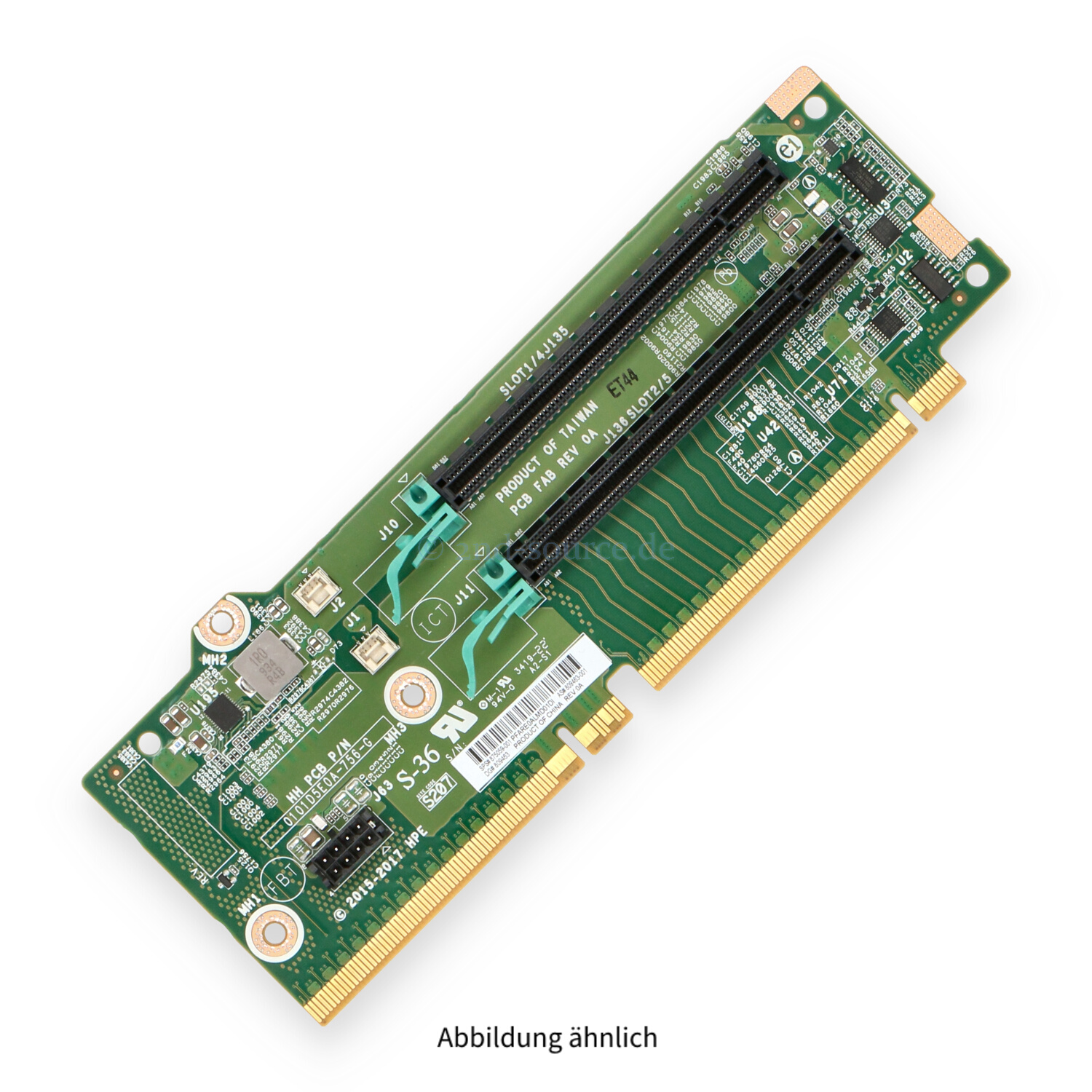 HPE 2x PCIe 3.0 x16 Riser Board 875059-001