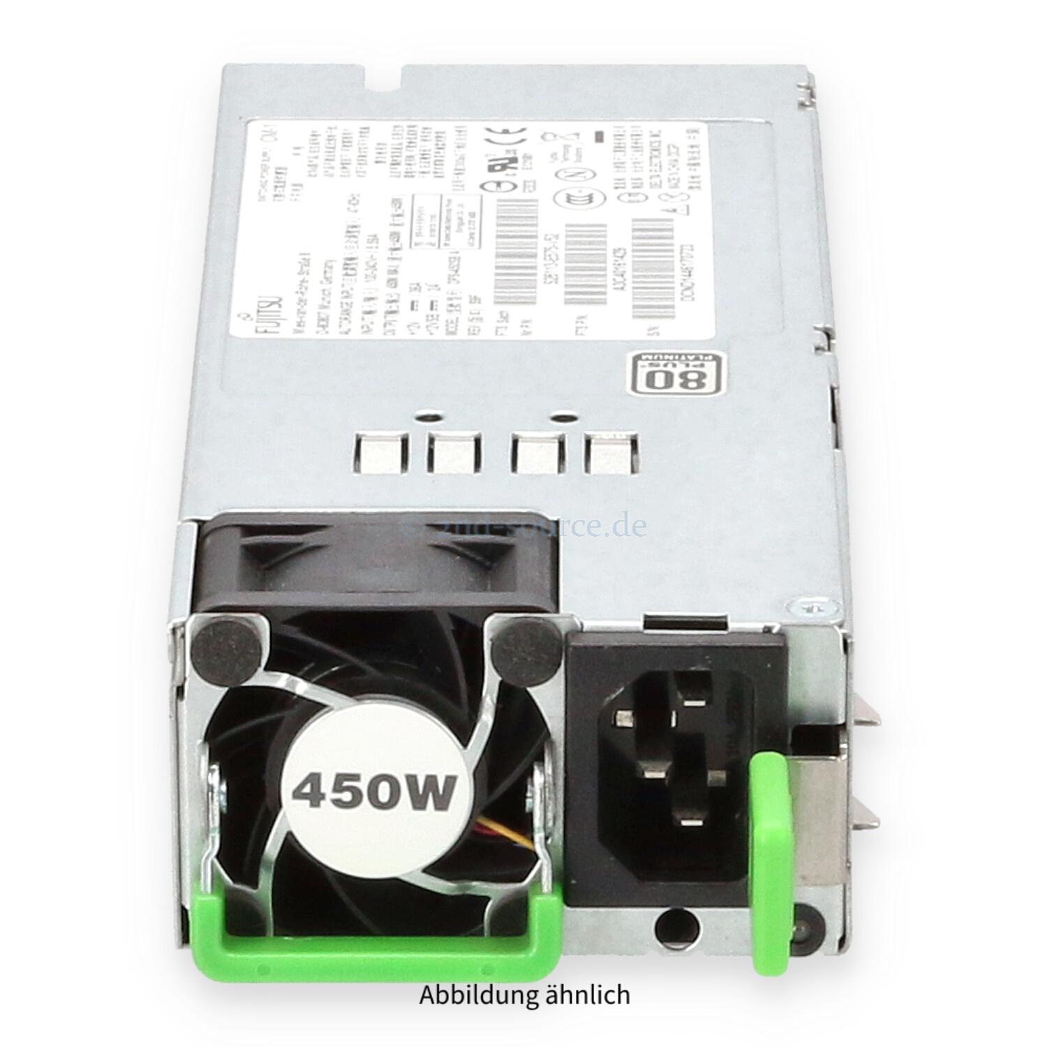 Fujitsu 450W 80 Plus Platinum HotPlug Power Supply Primergy RX300 S7/S8 S26113-E575-V52 A3C40161429