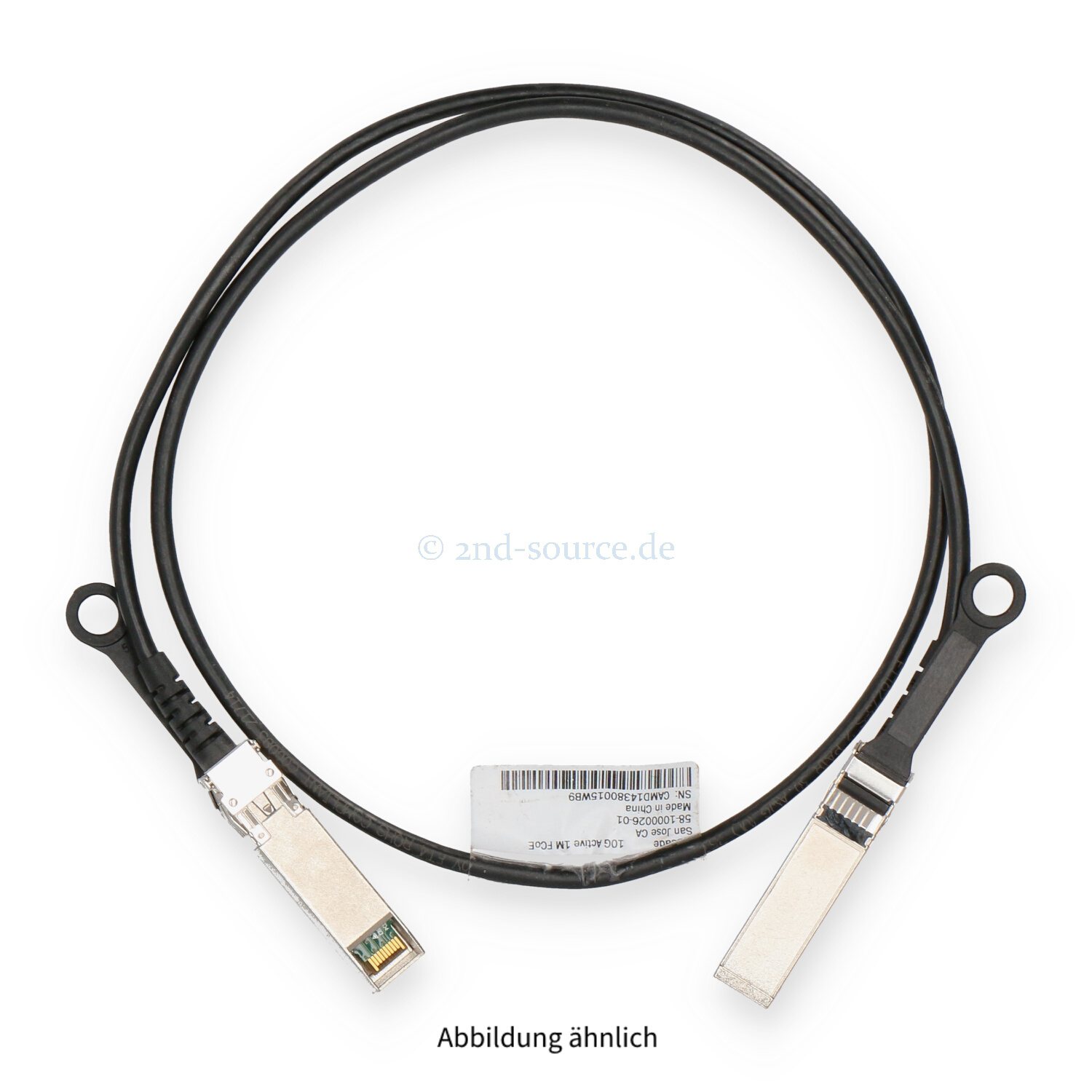 Brocade 1.0m 10G SFP+ Direct Attach Twinaxial Copper Cable 58-1000026-01