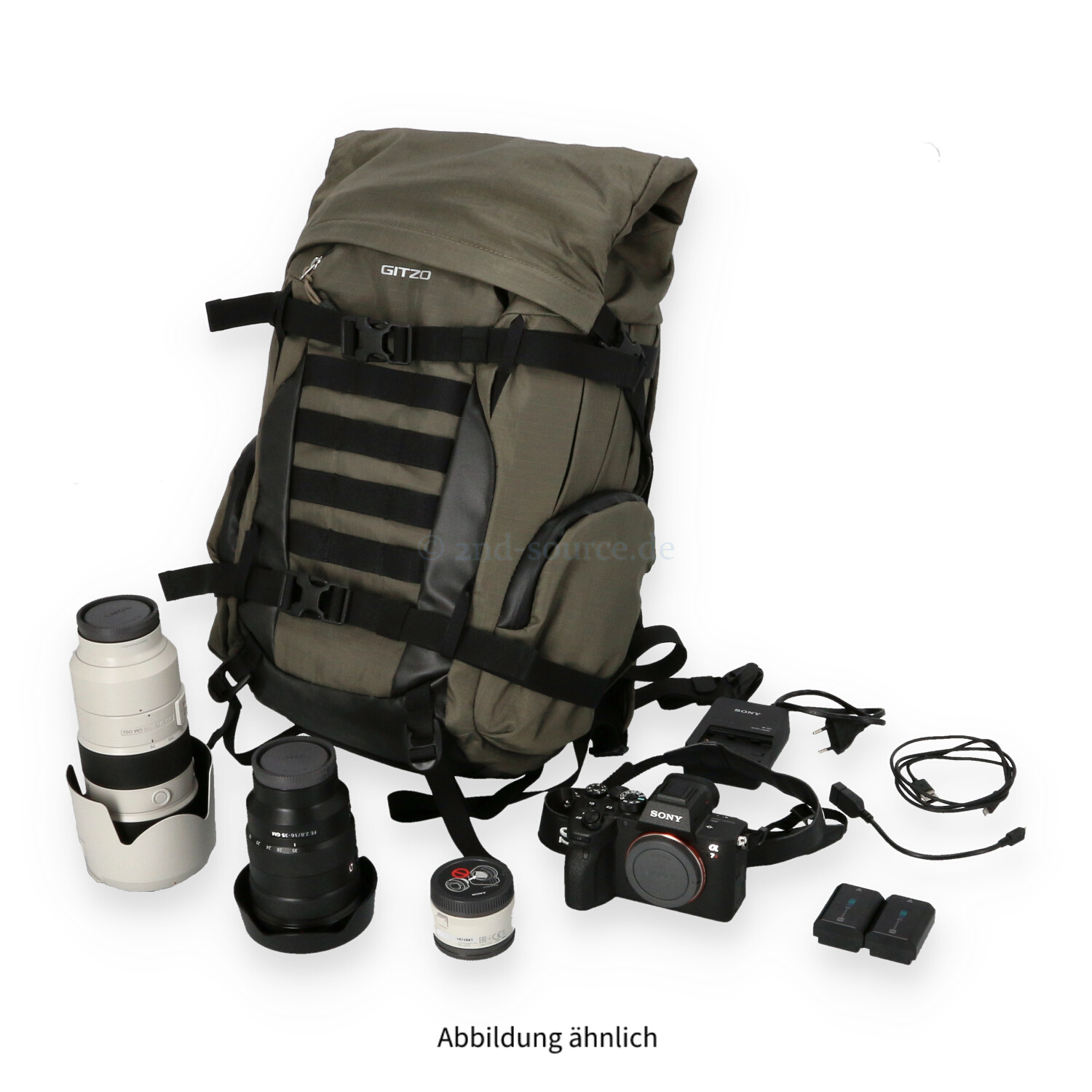 Sony α7R IV 35mm-Vollformatkamera mit Objektiven, Rucksack und weiterem Zubehör
