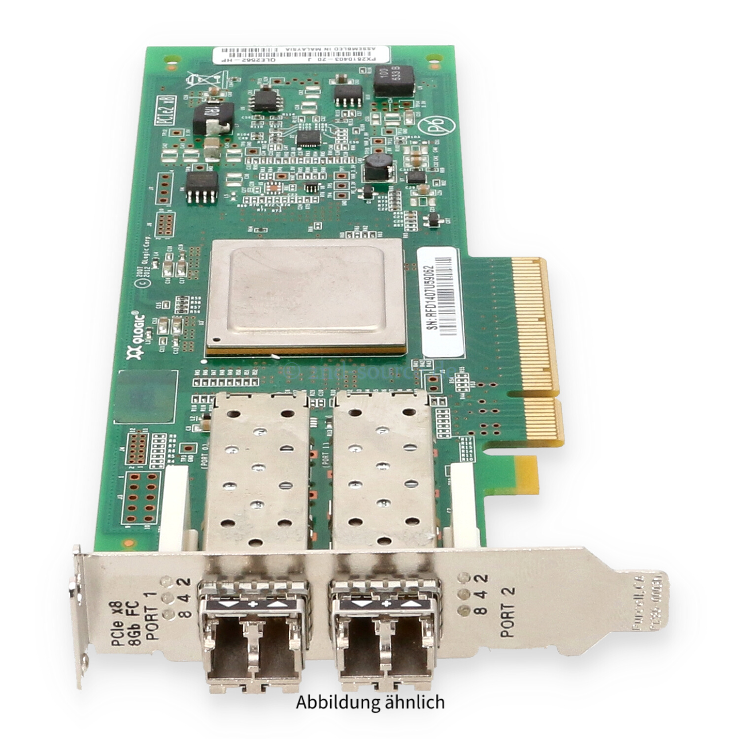 HPE 82Q 2x 8GB SFP Fibre Channel PCIe HBA Low Profile AJ764A 489191-001