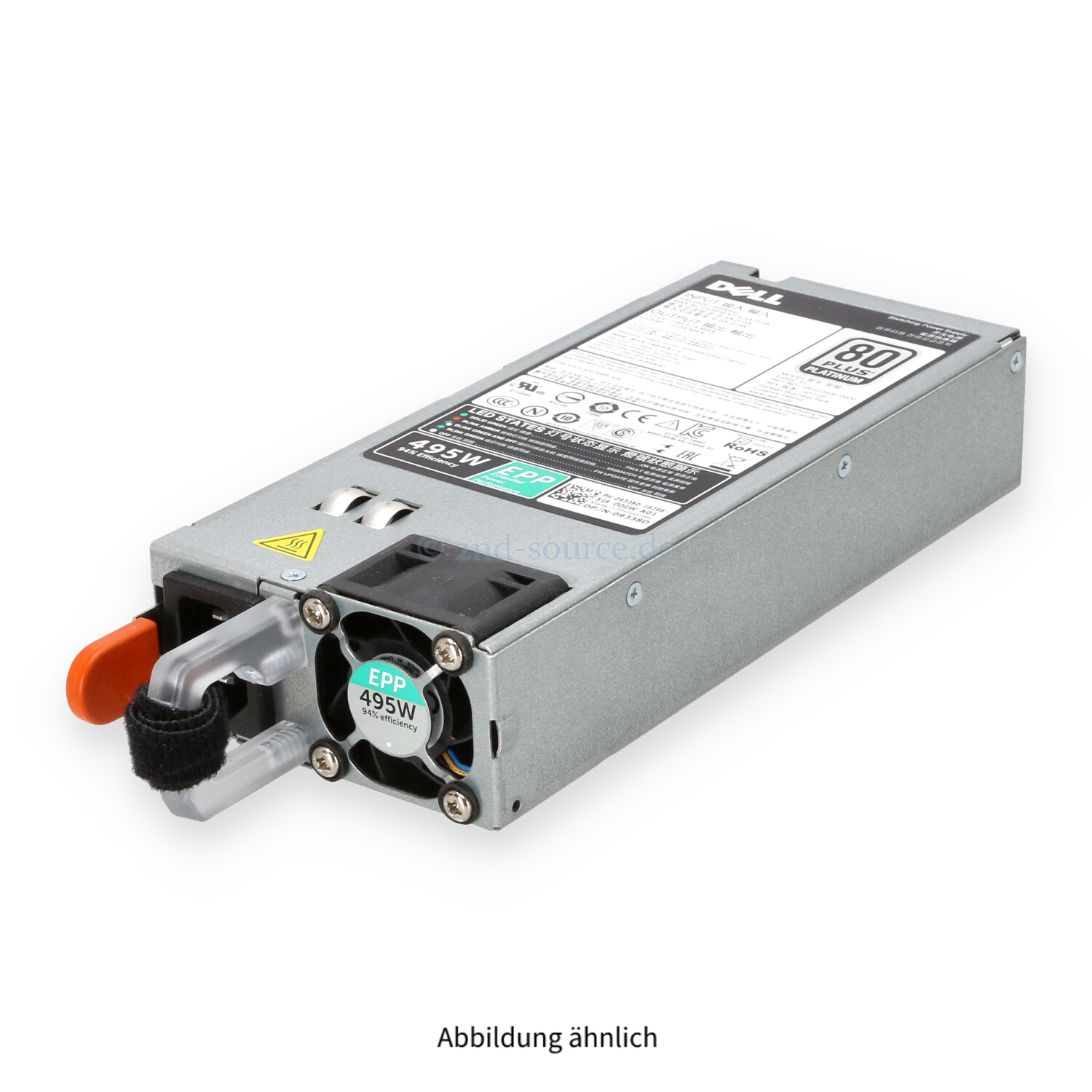 Dell 495W 80 Plus Platinum HotPlug Power Supply 9338D 09338D