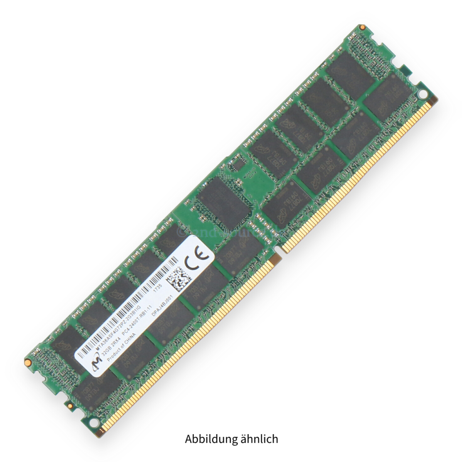 Micron 32GB PC4-19200T-R DIMM Dual Rank x4 (DDR4-2400) Registered ECC MTA36ASF4G72PZ-2G3B1
