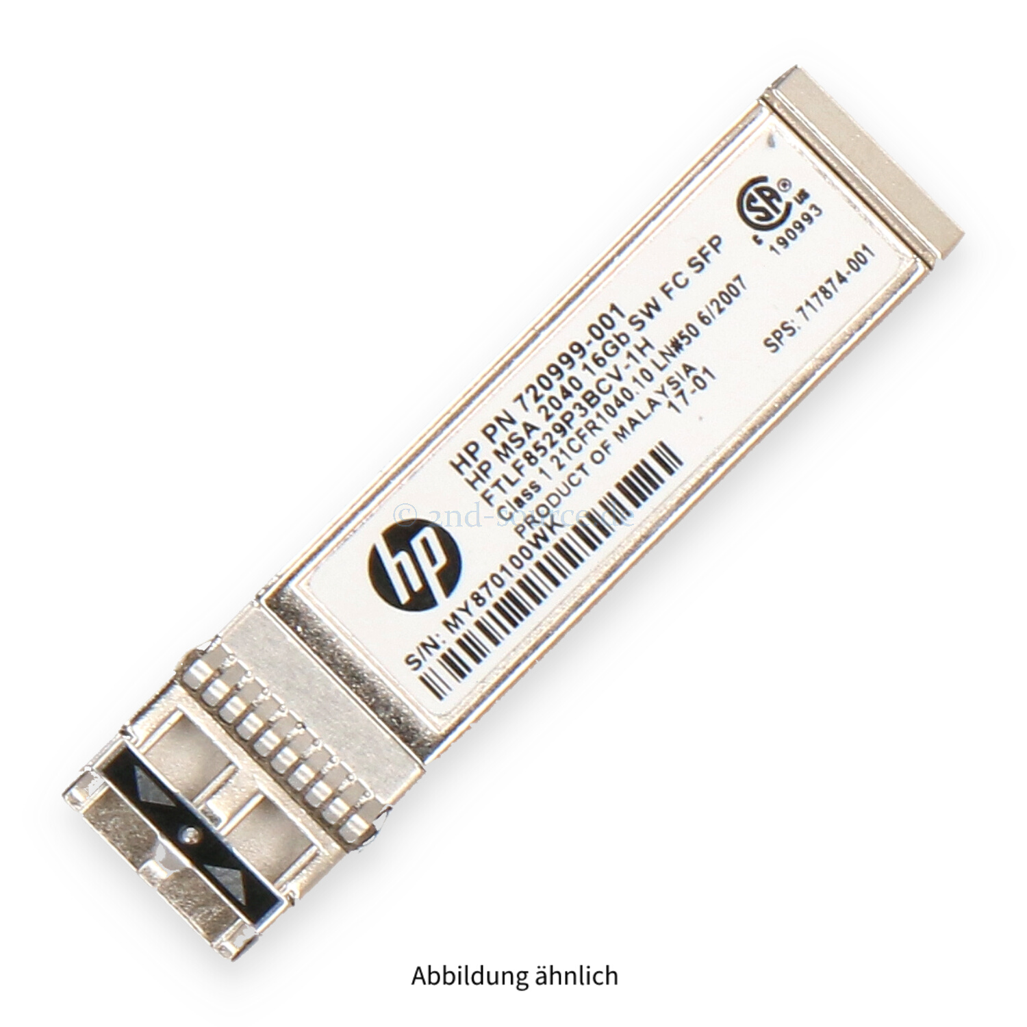 HPE 16GB Shortwave FC SFP Transceiver Module MSA 2040 717874-001 720999-001