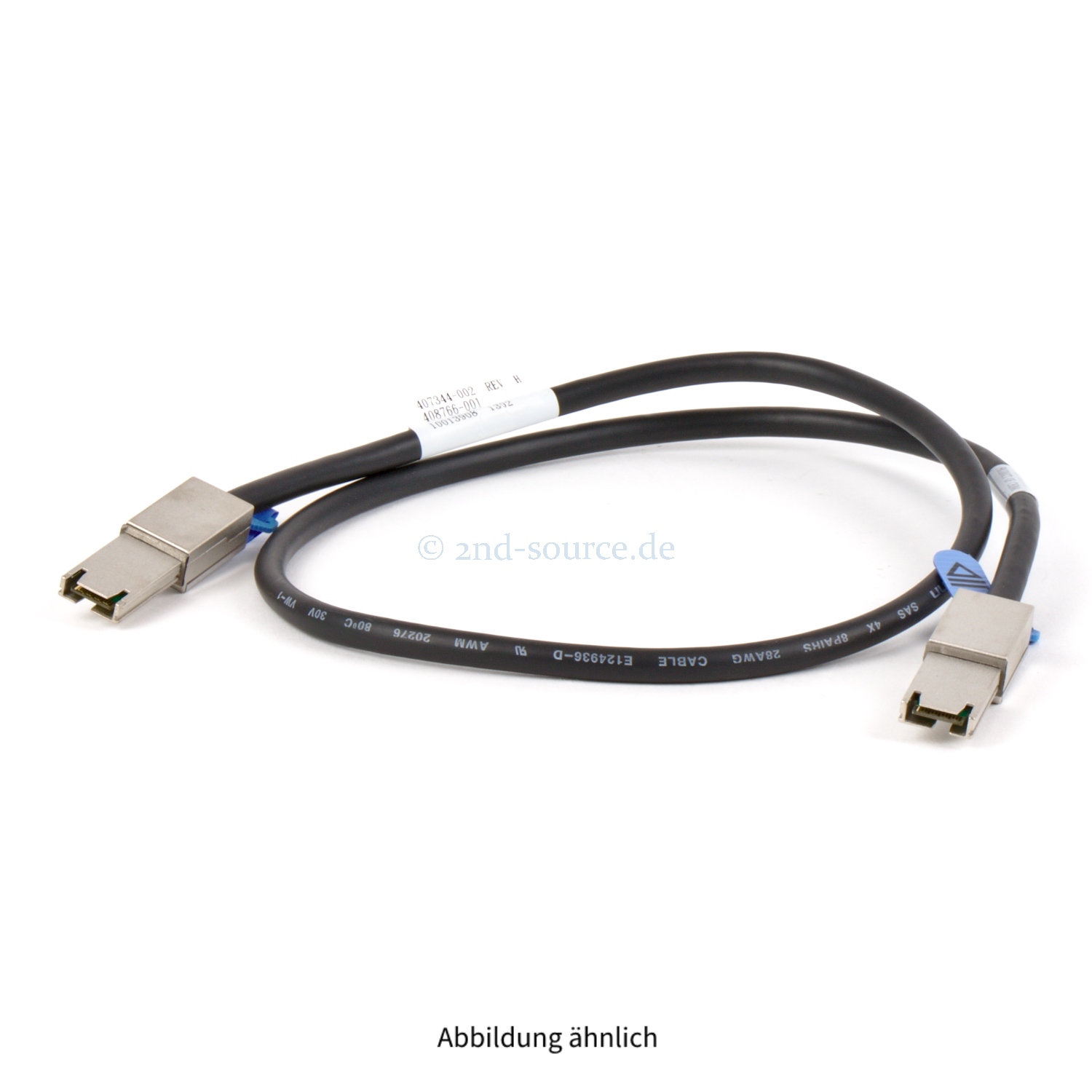 HPE 1.0m SFF-8088 to SFF-8088 External Mini-SAS Cable 407337-B21 408766-001 HPE 1.0m SFF-8088 to SFF-8088 External Mini-SAS Cable 407337-B21 408766-001