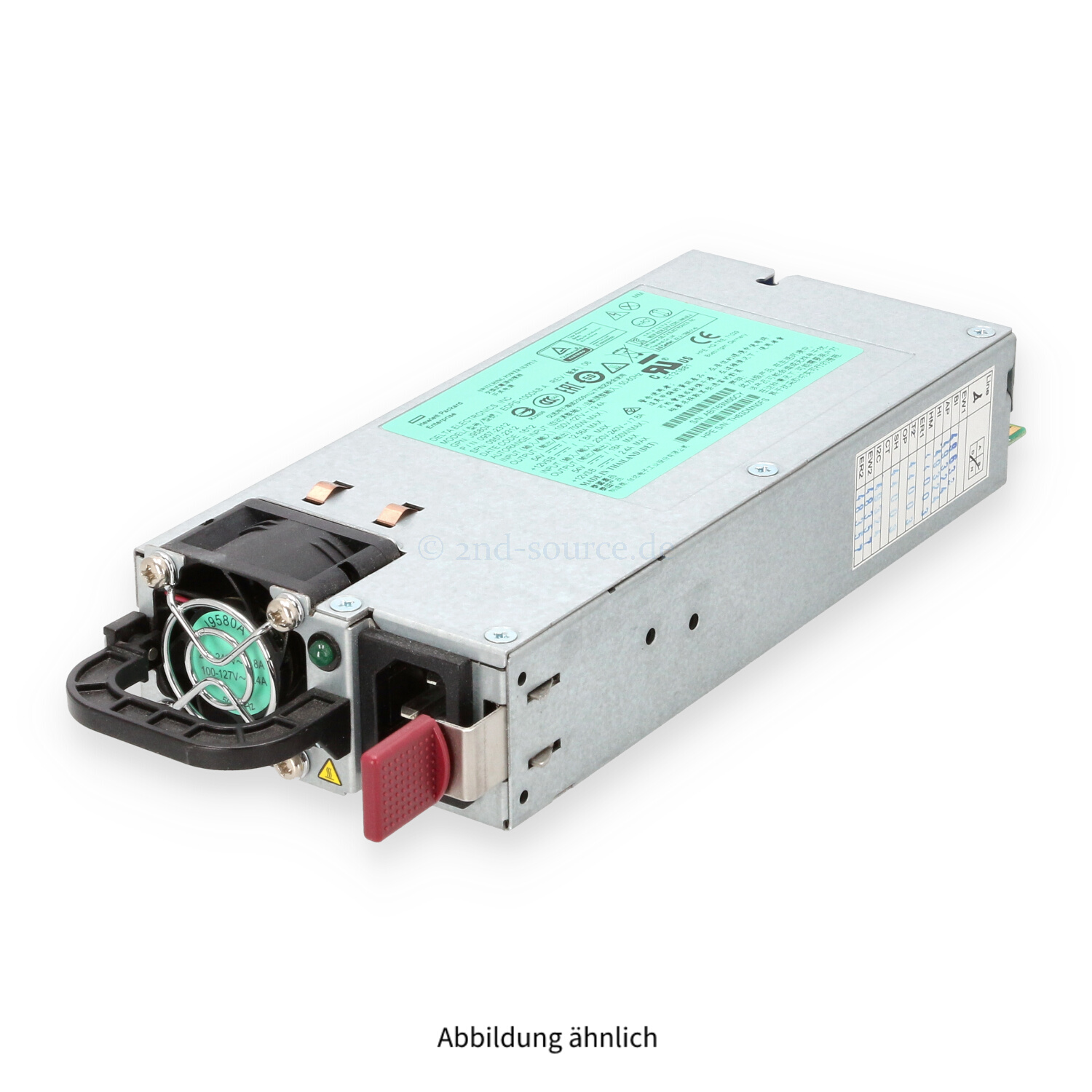 HPE X312 1000W HotPlug Power Supply ProCurve 3800 J9580A J9580-61001 HPE X312 1000W HotPlug Power Supply ProCurve 3800 J9580A J9580-61001