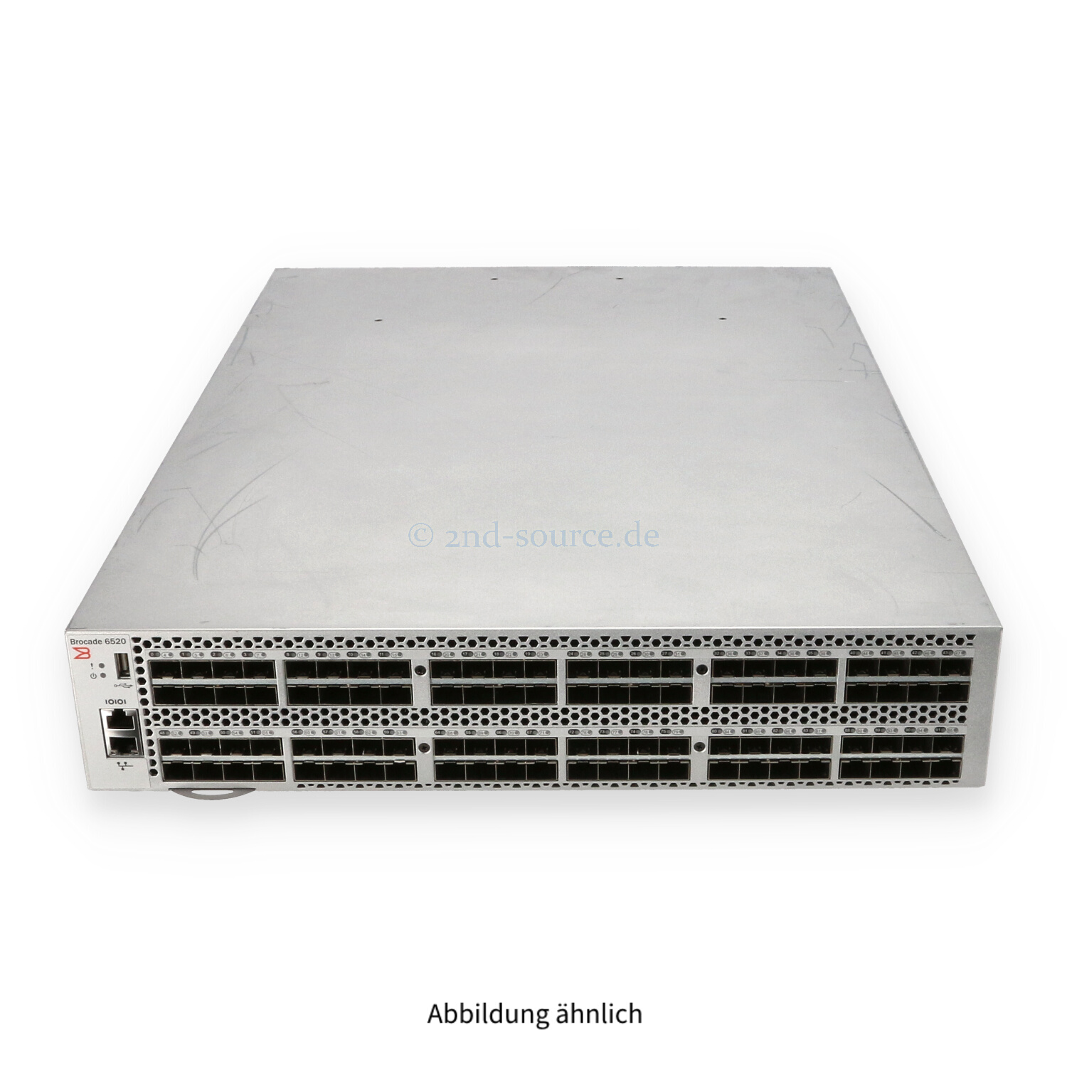 Brocade 6520 96-Port/96-Active 16G SFP+ Fibre Channel SAN Switch 1x 1100W BR-6520-48-8G-R