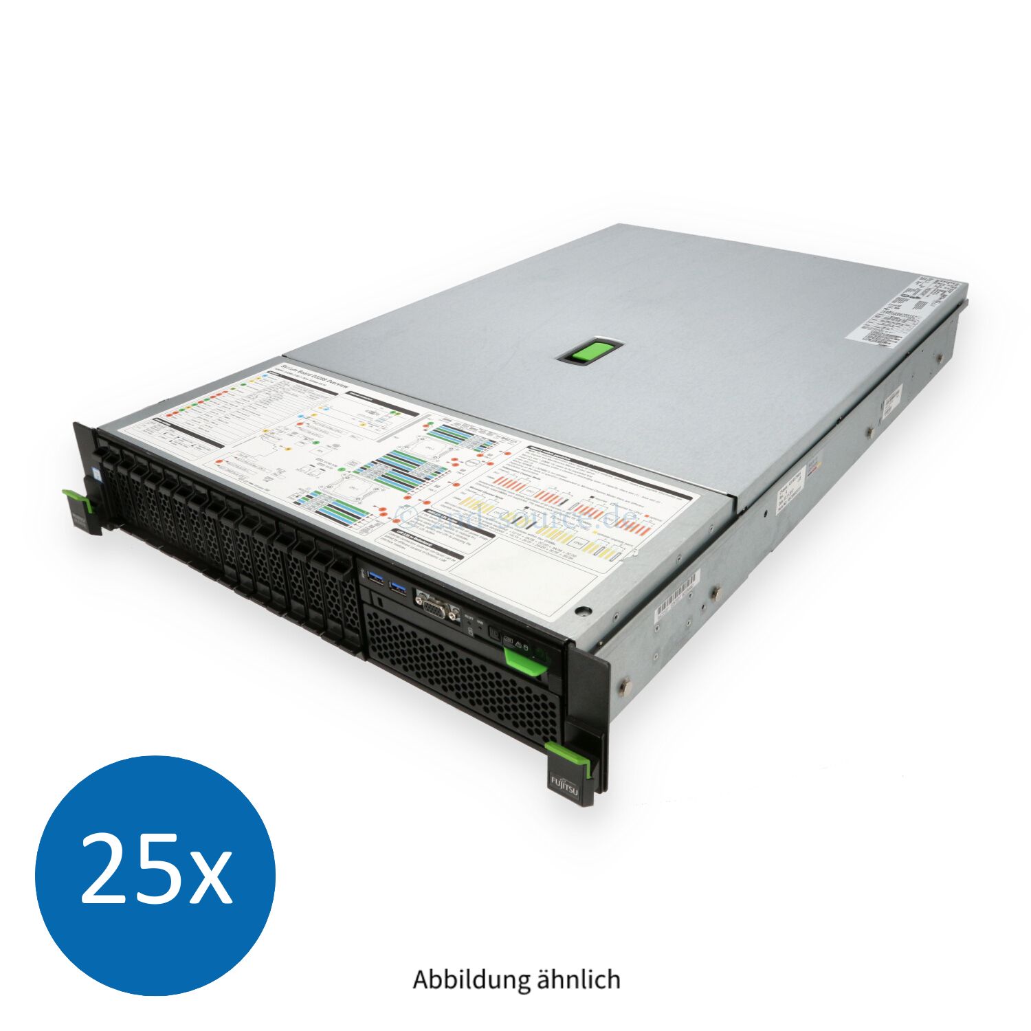 25x Fujitsu Primergy RX2540 M2 8xSFF CTO Server