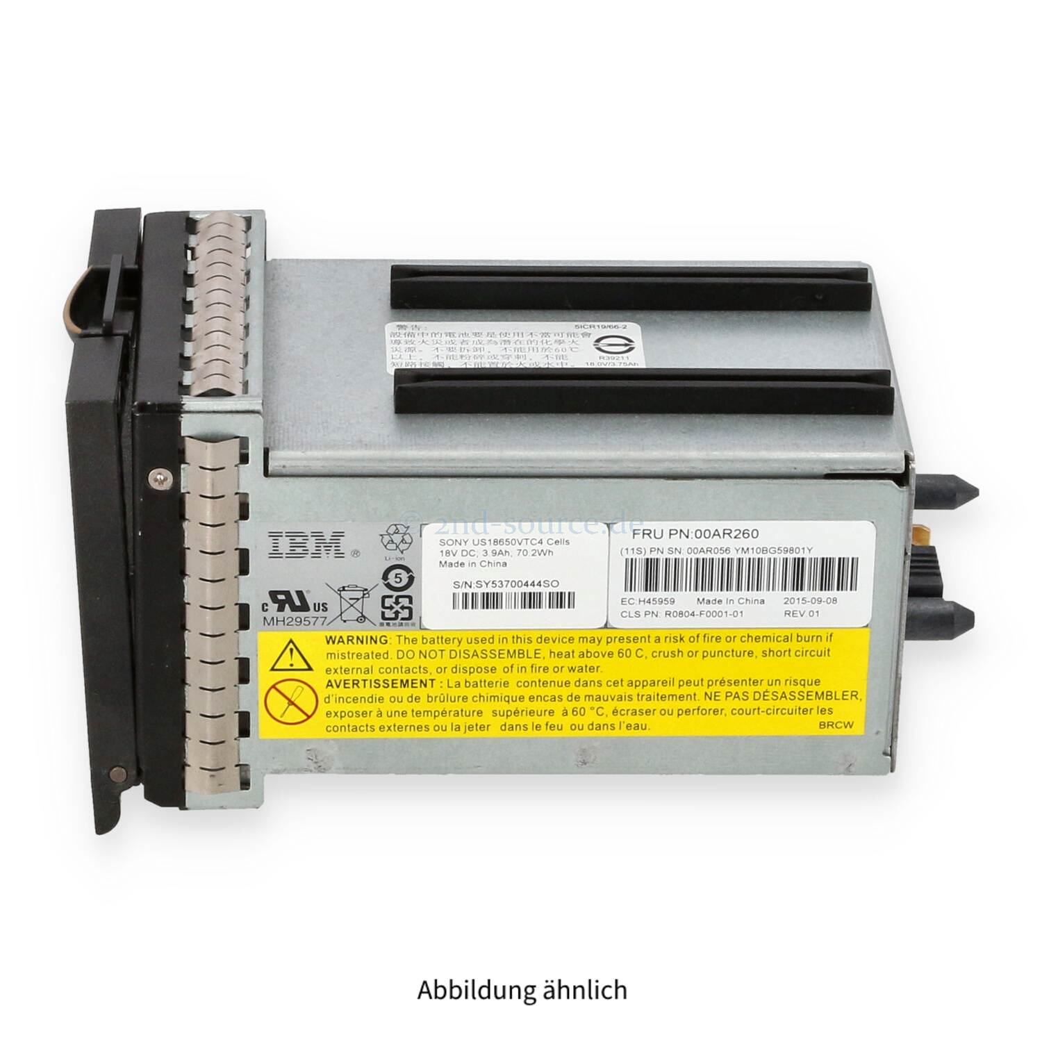 IBM SVC RAID Cache Battery Backup Module 00AR260 00AR056