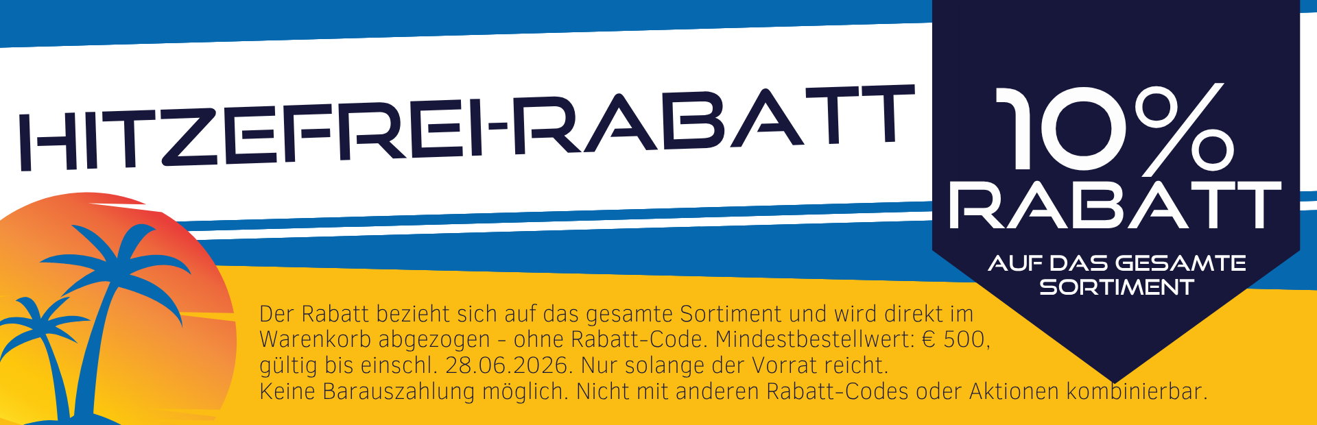 Hitzefrei-Rabatt 10 Prozent auf alles 2nd Soruce GmbH