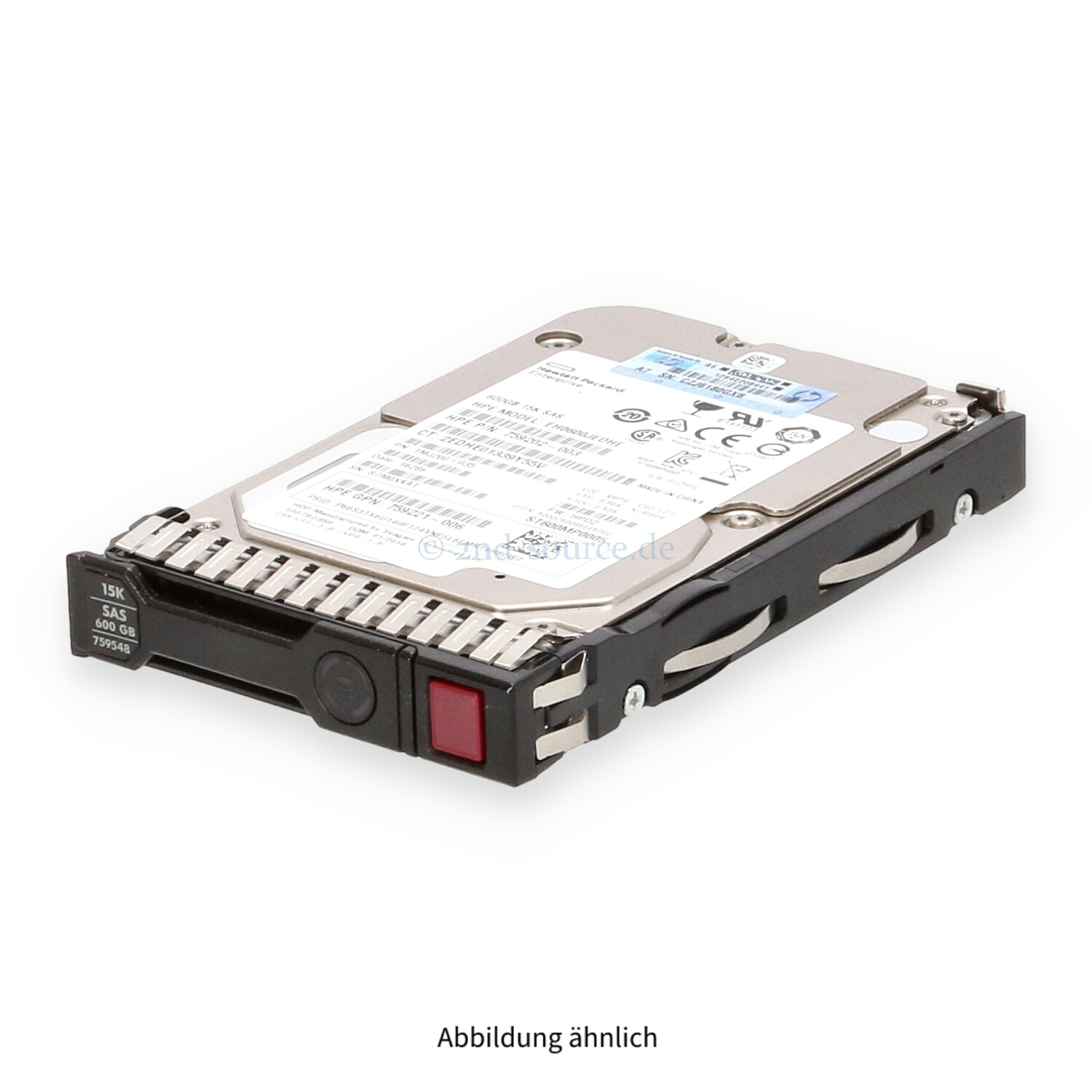 HPE 600GB 15k SAS 12G SFF SC Enterprise HotPlug HDD 759212-B21 759548-001